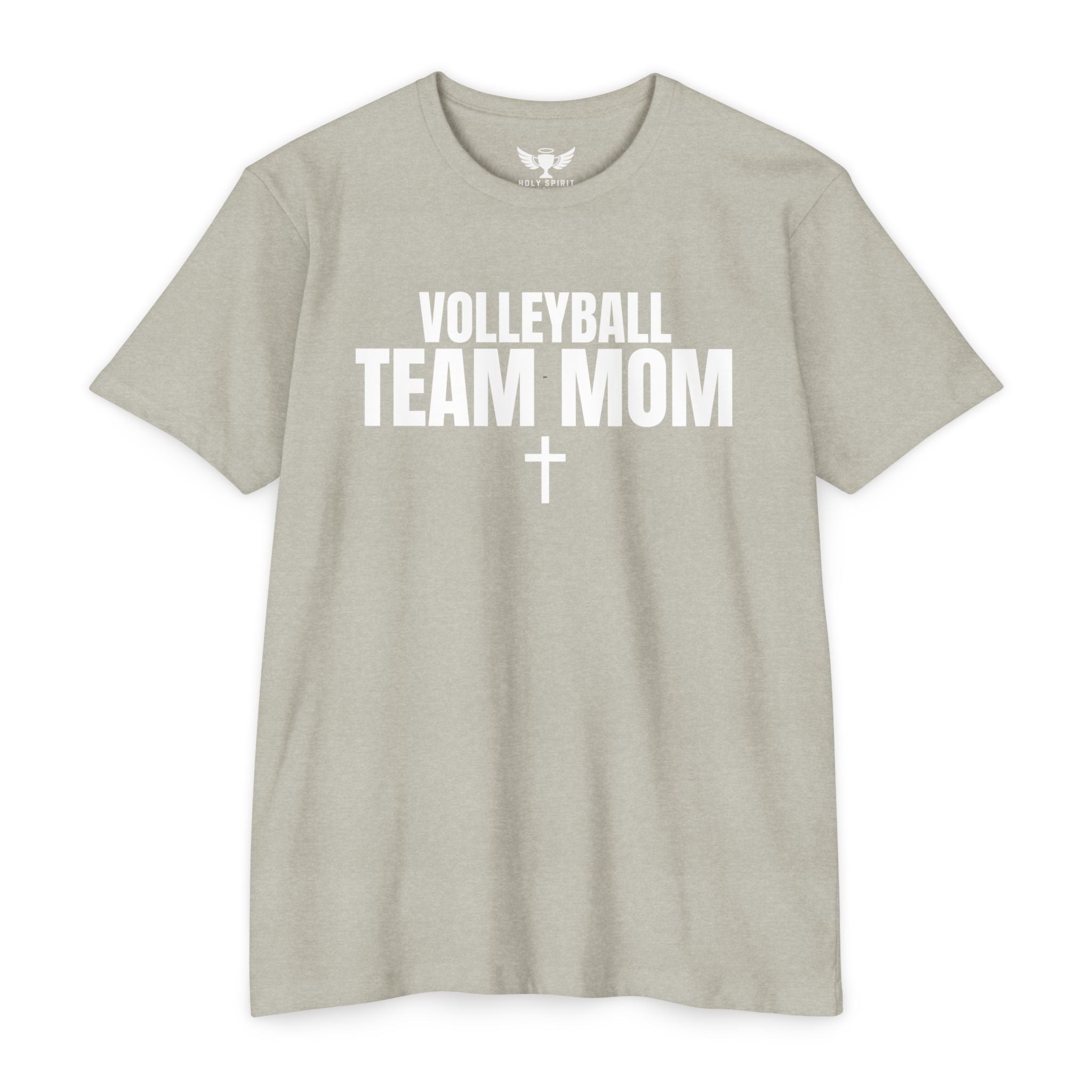 Volleyball Team Mom T-Shirt — Custom Name & Number Sports Tee