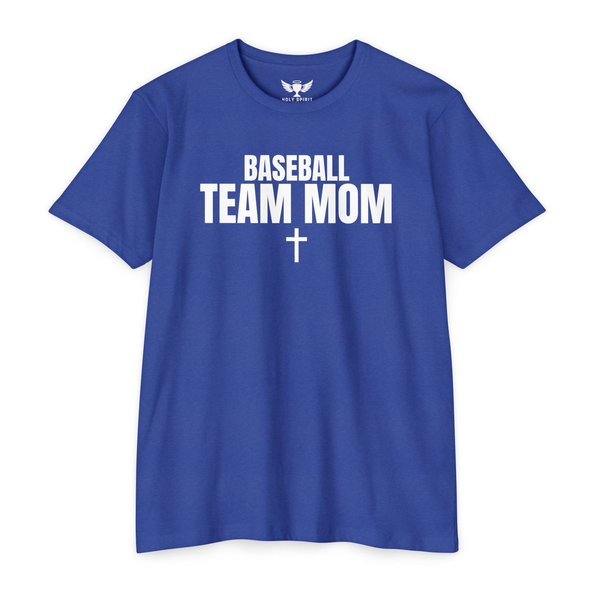 Baseball Team Mom T-Shirt — Custom Back Name & Number