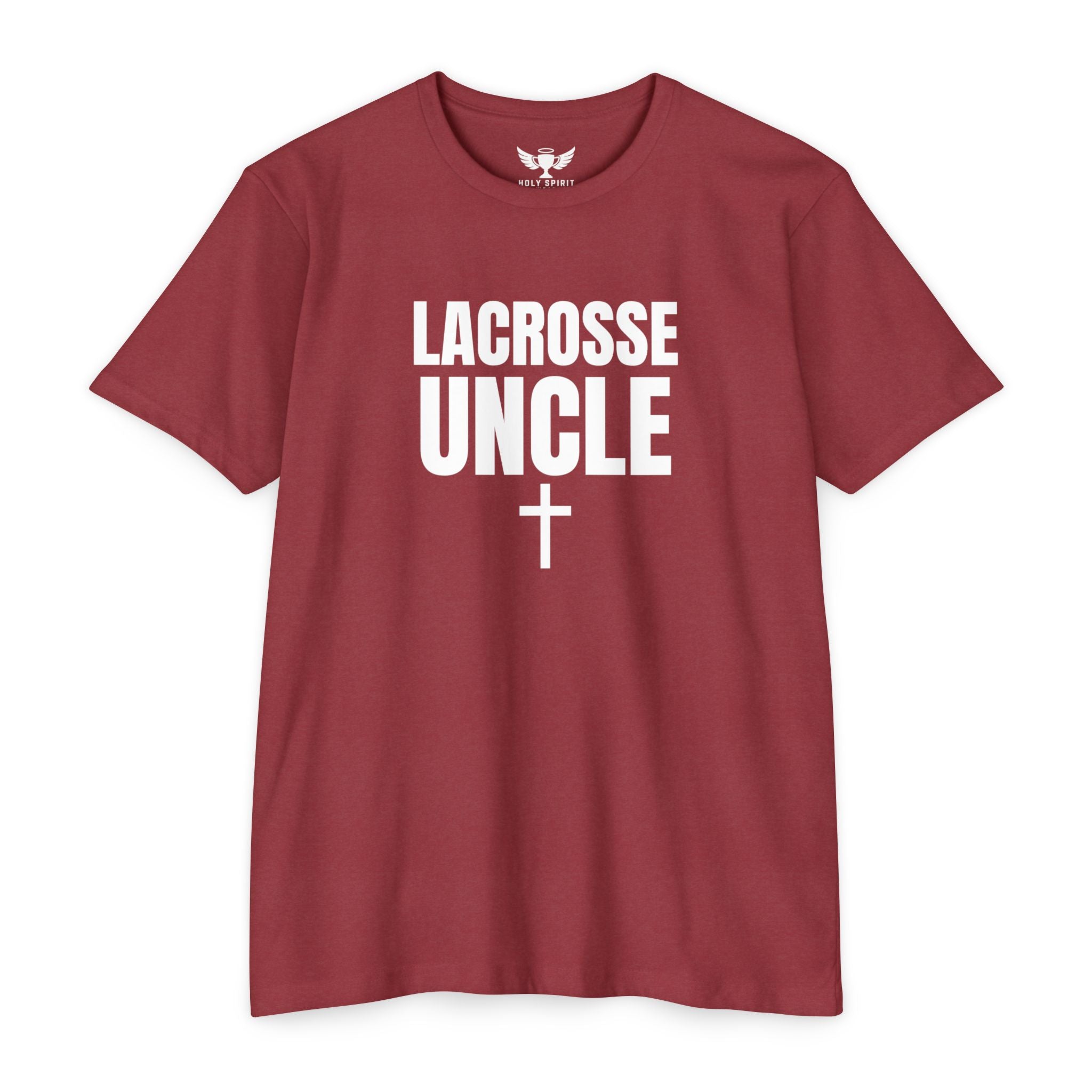 Lacrosse Uncle T-Shirt — Custom Name & Number Sports Tee