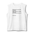 Psalm 144:1 Unisex Muscle Tank Text Logo