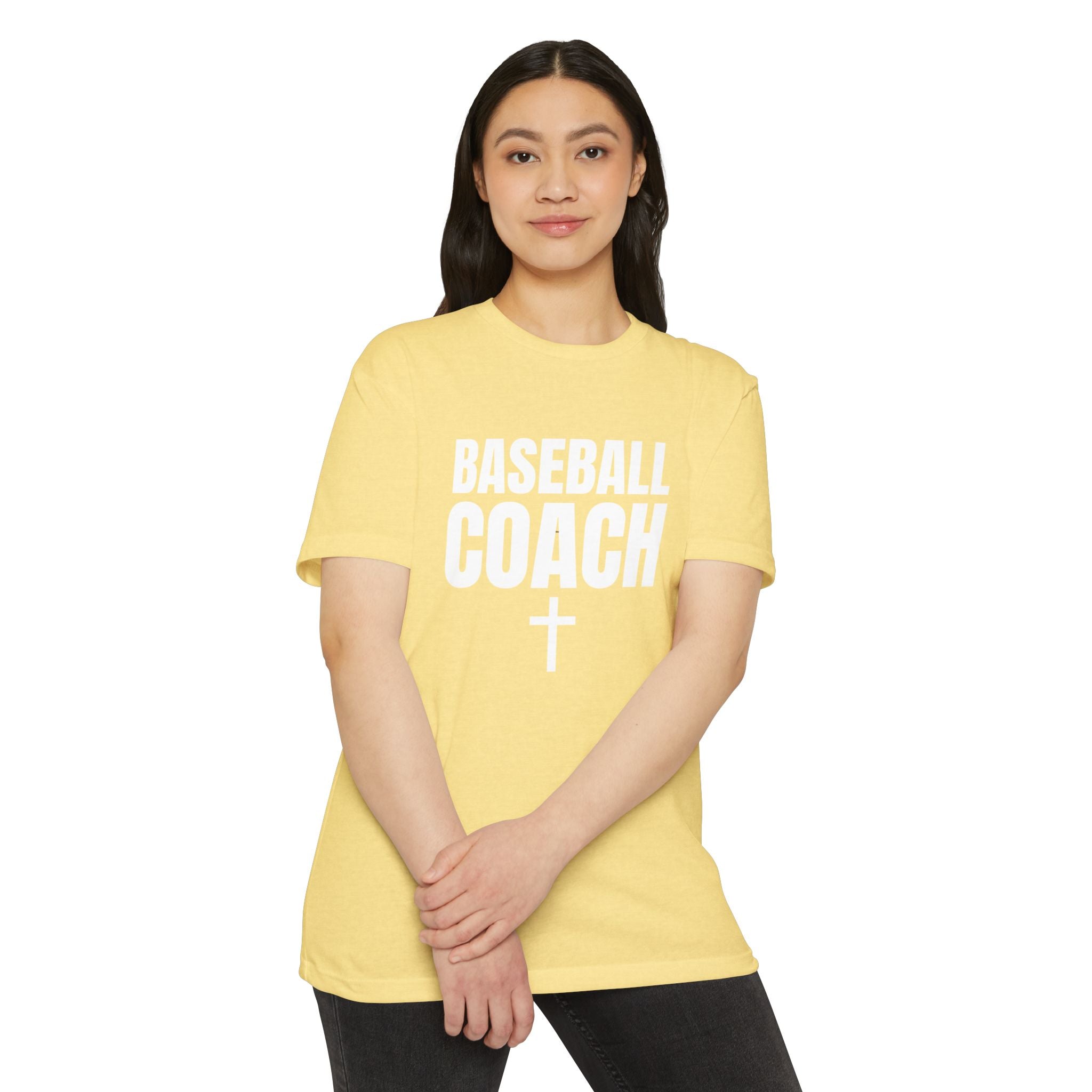 Baseball Coach T-Shirt — Custom Back Name & Number