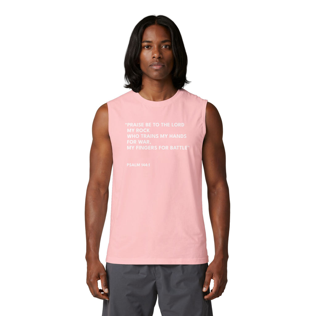 Psalm 144:1 Unisex Muscle Tank