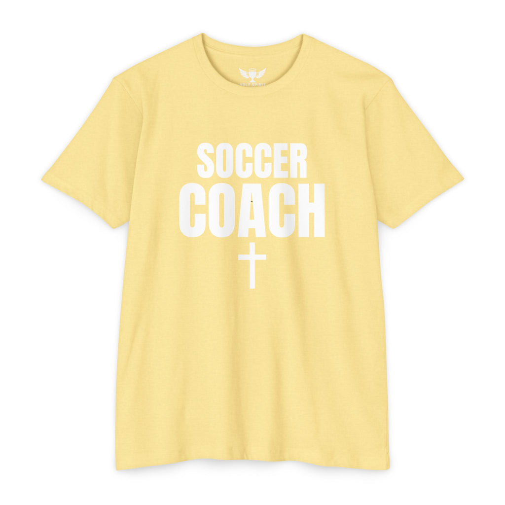 Soccer Coach T-Shirt — Custom Name & Number Sports Tee