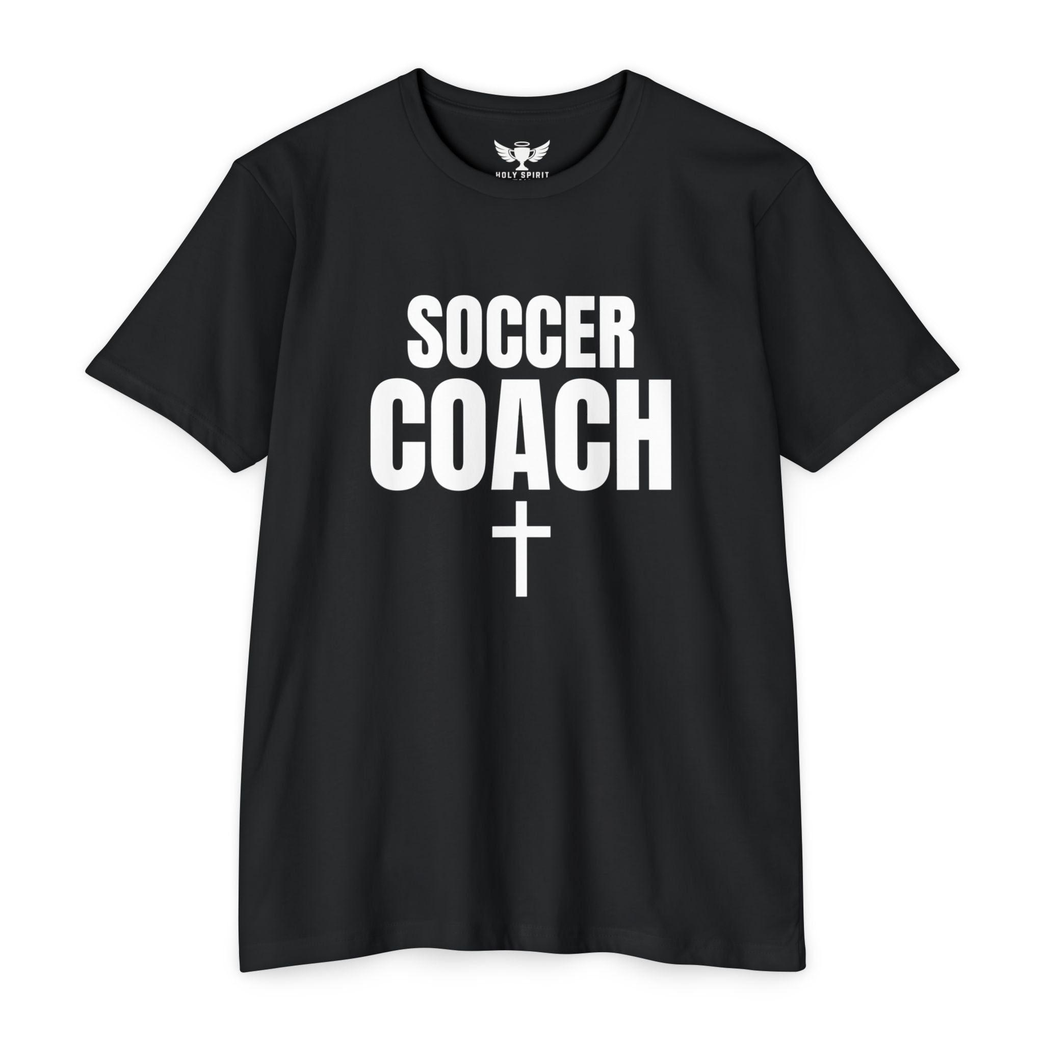 Soccer Coach T-Shirt — Custom Name & Number Sports Tee