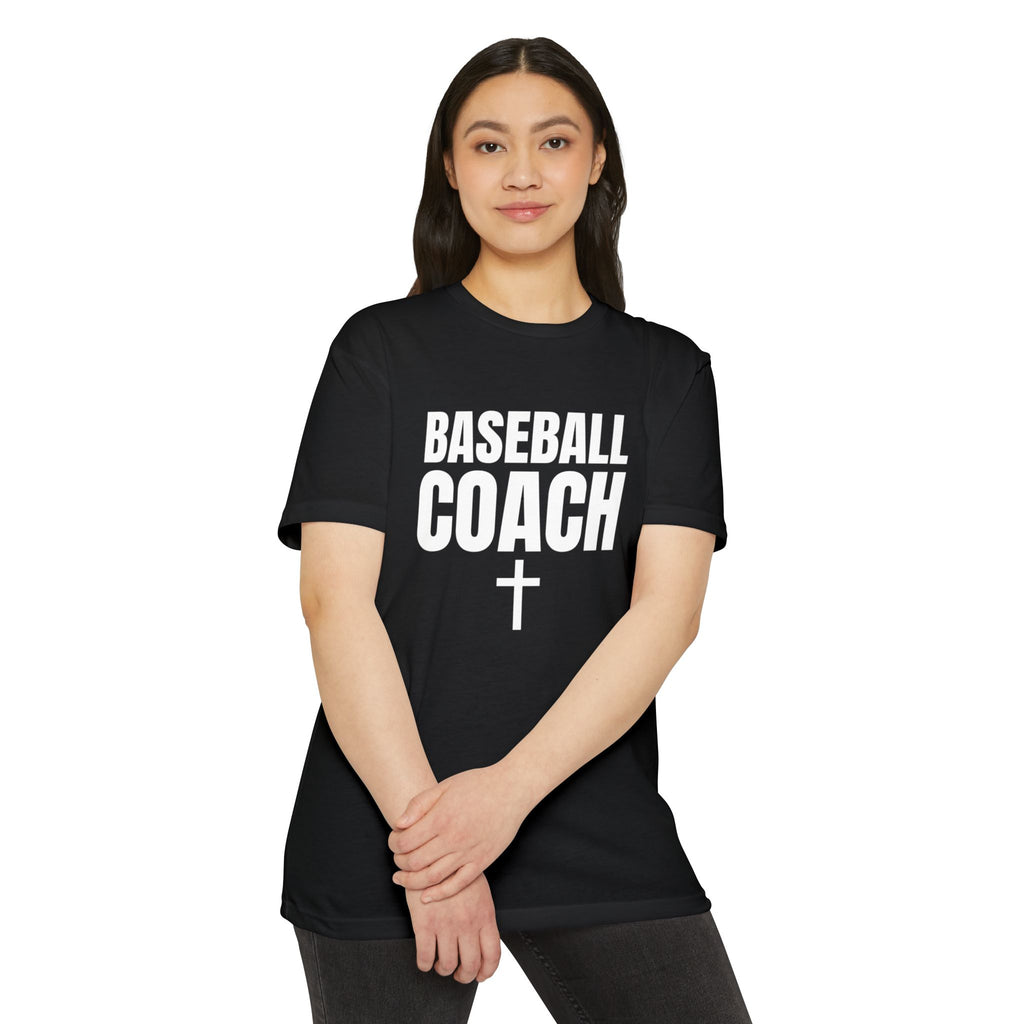 Baseball Coach T-Shirt — Custom Back Name & Number