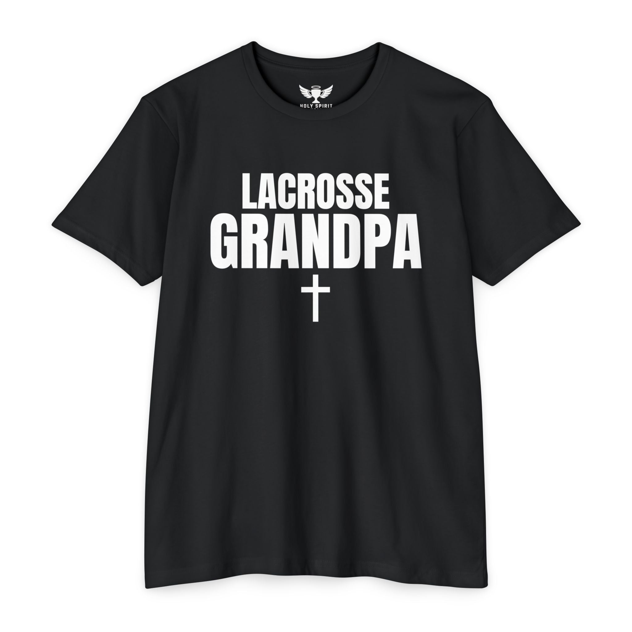 Lacrosse Grandpa T-Shirt — Custom Name & Number Sports Tee