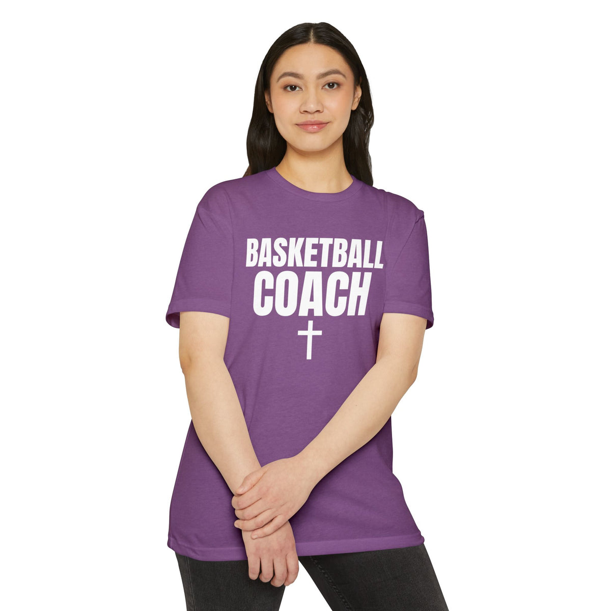 Basketball Coach T-Shirt — Custom Back Name & Number