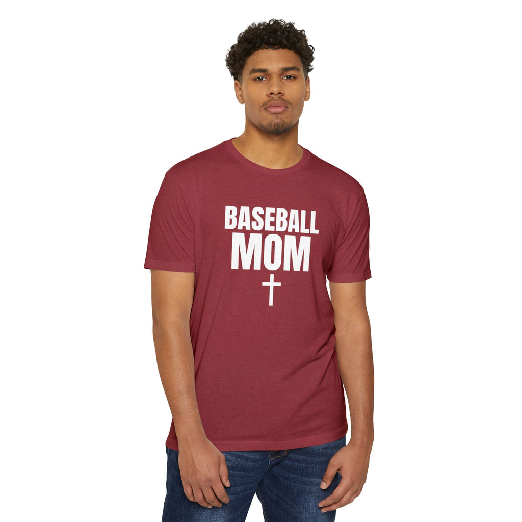 Baseball Mom T-Shirt - Custom Back Name & Number
