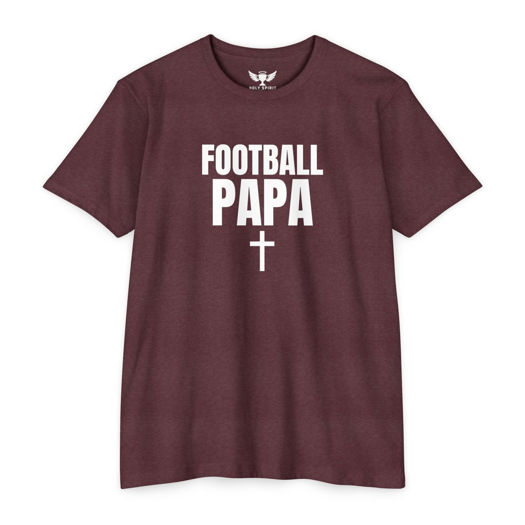 Football Papa T-Shirt — Personalized Back Name & Number Jersey