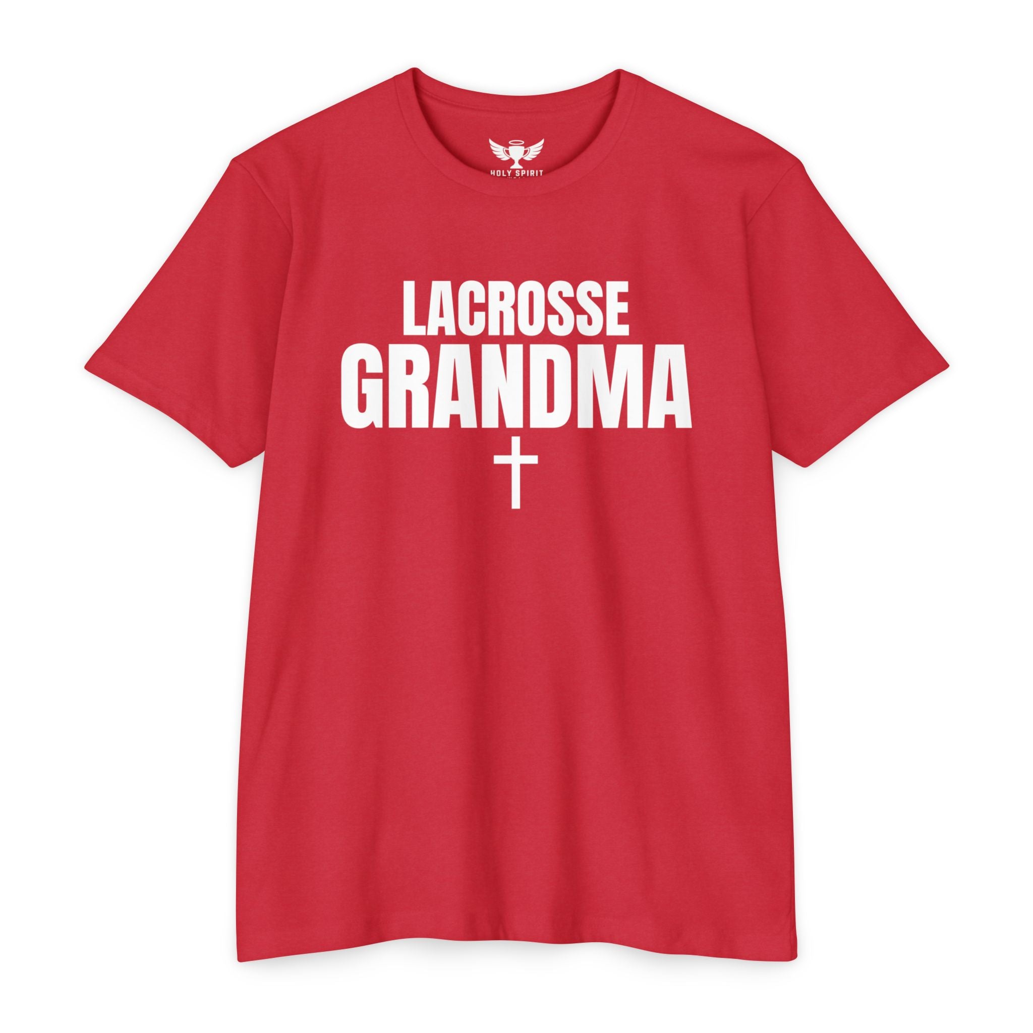 Lacrosse Grandma T-Shirt — Custom Name & Number Sports Tee