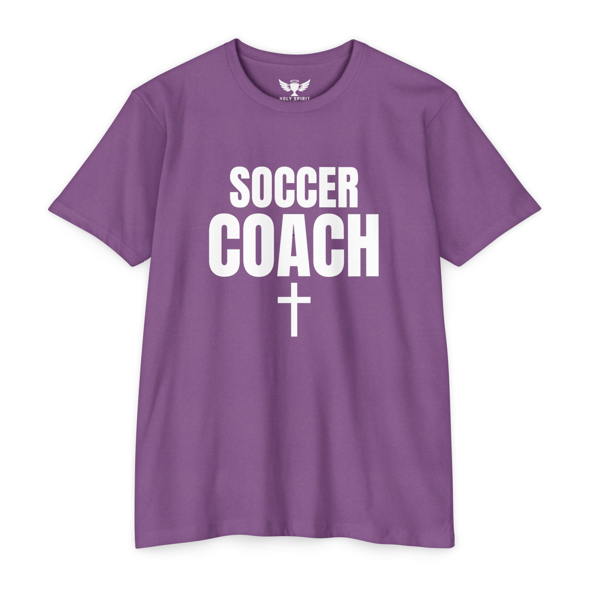 Soccer Coach T-Shirt — Custom Name & Number Sports Tee