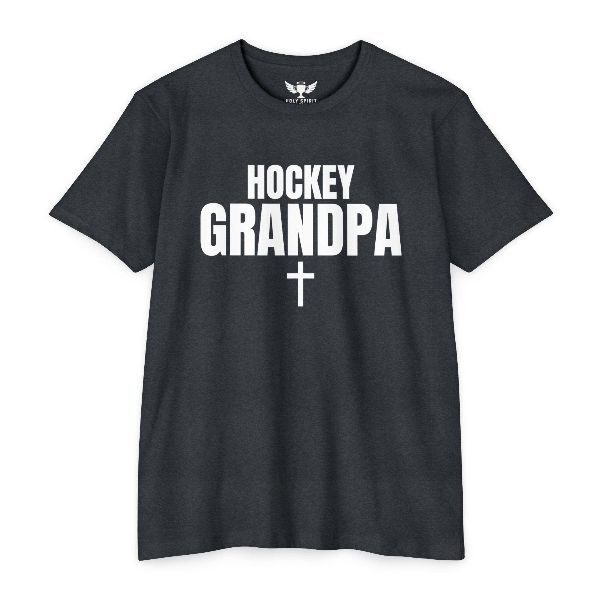 Hockey Grandpa T-Shirt — Custom Name & Number Sports Tee