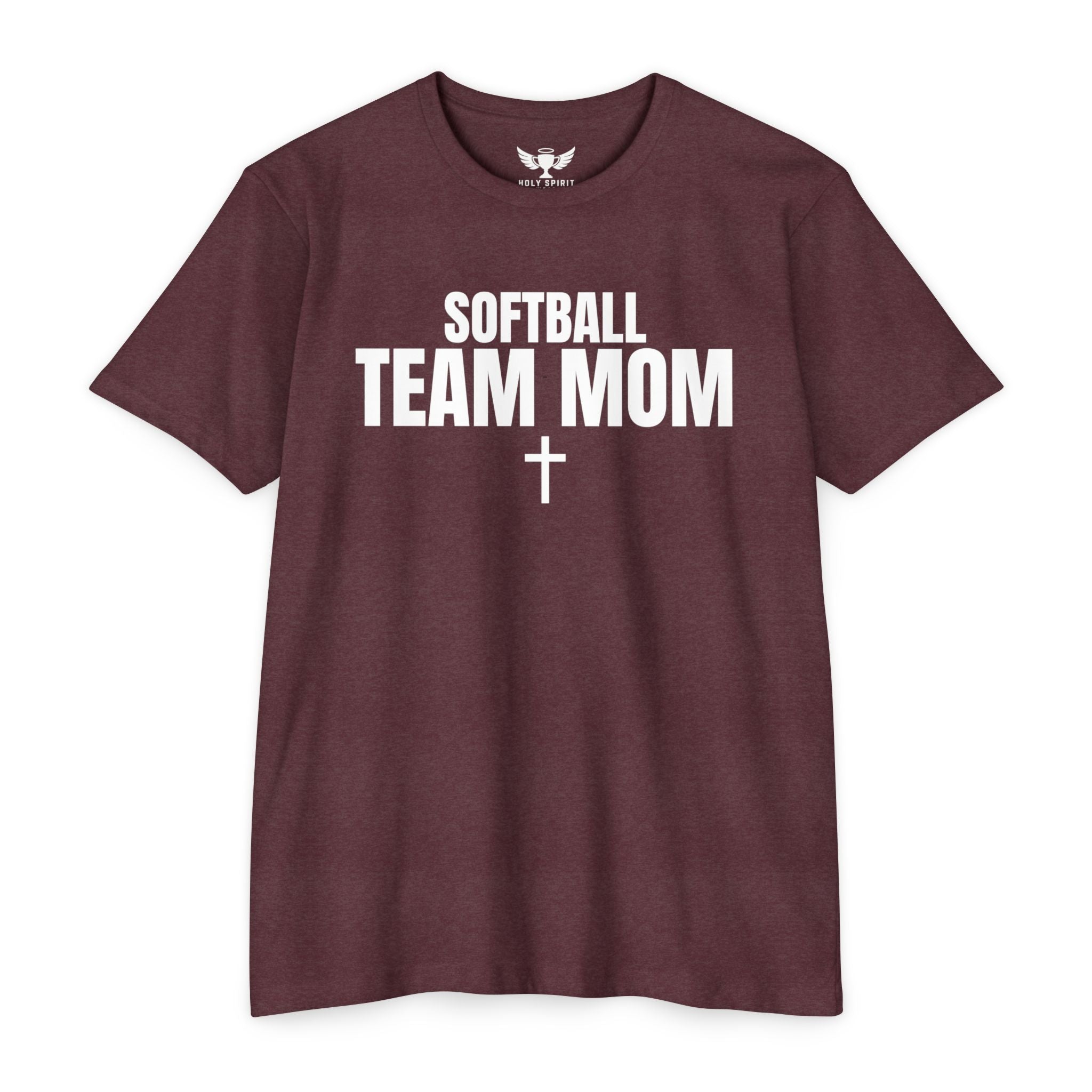 Softball Team Mom T‑Shirt — Custom Back Name & Number