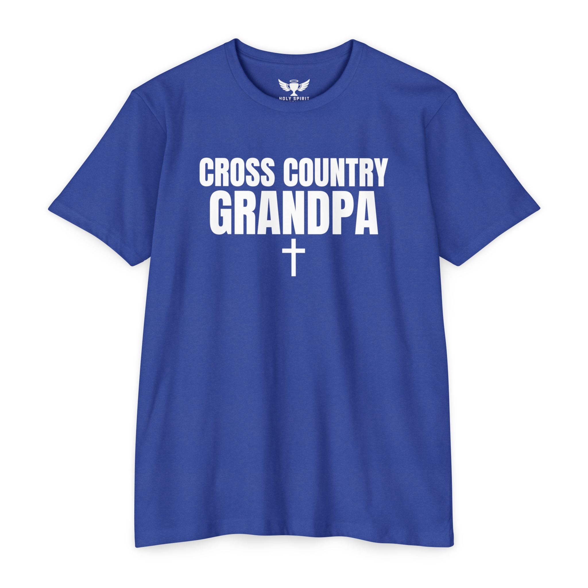 Cross Country Grandpa T-Shirt — Personalized Back Number & Name
