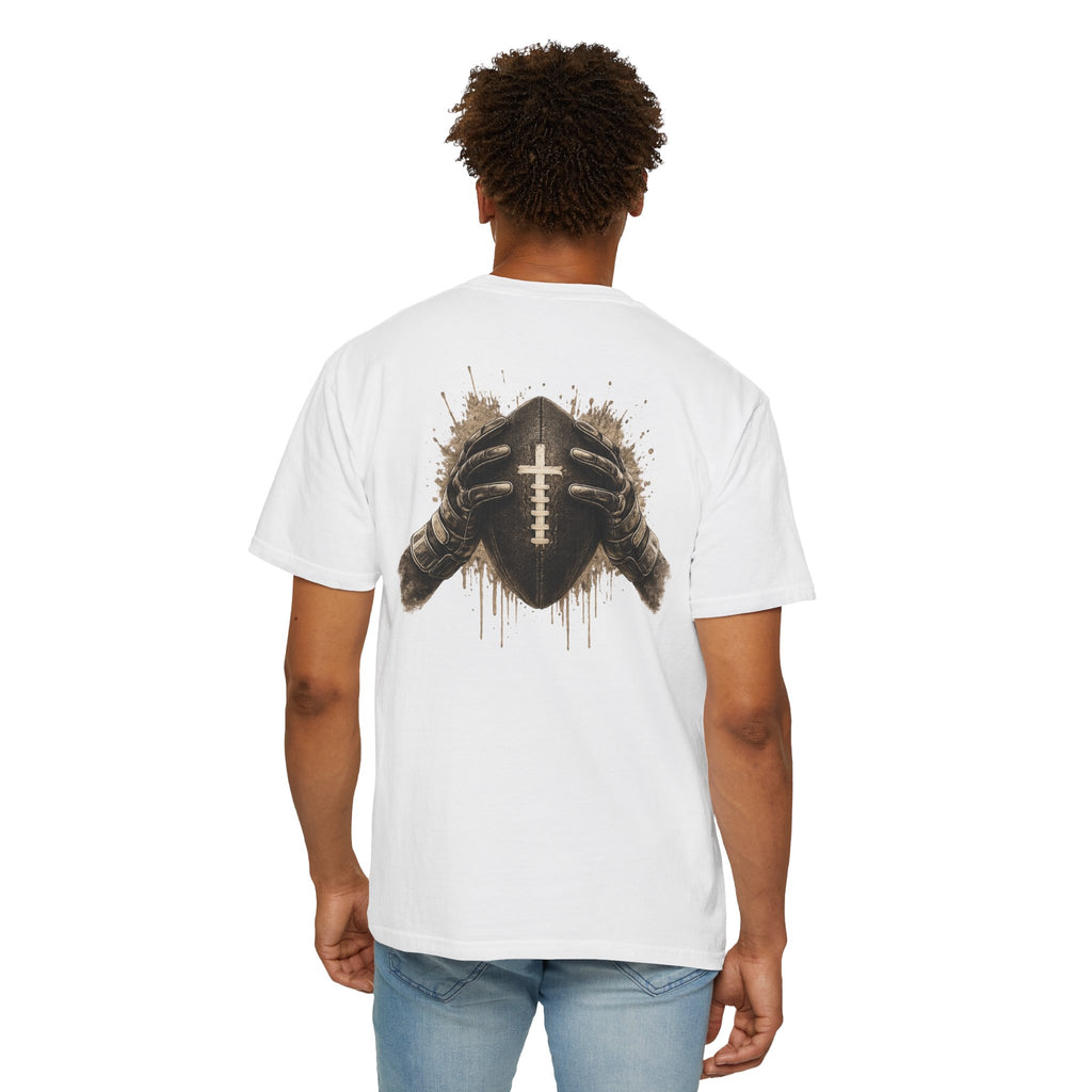 All Glory To God - Football Tee — Faith-Based Athletic T-Shirt
