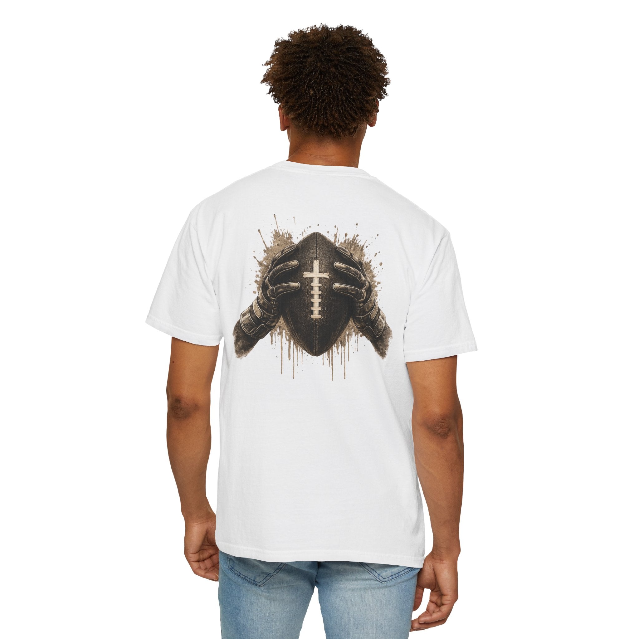 All Glory To God - Football Tee — Faith-Based Athletic T-Shirt
