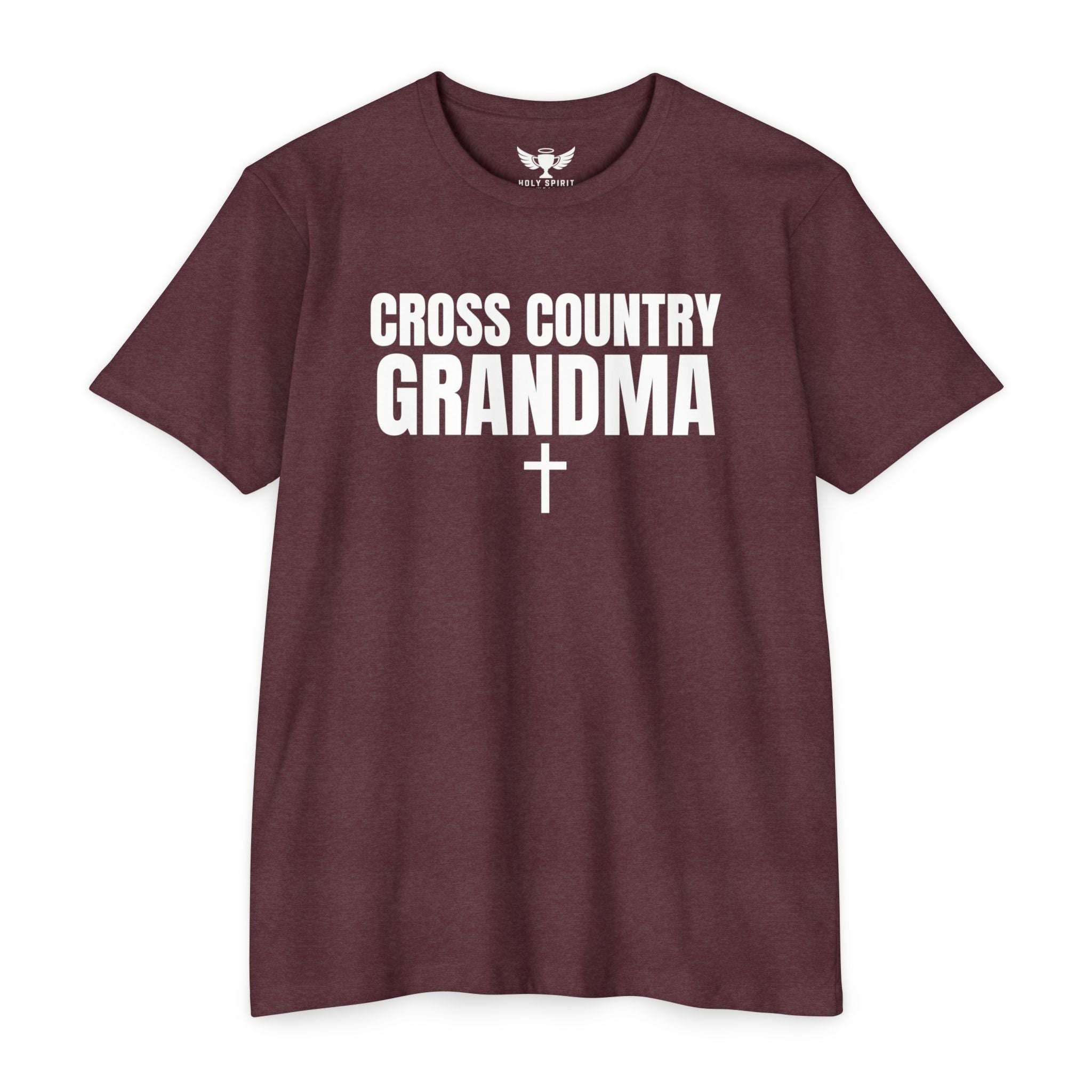 Cross Country Grandma T-Shirt — Personalized Back Number & Name