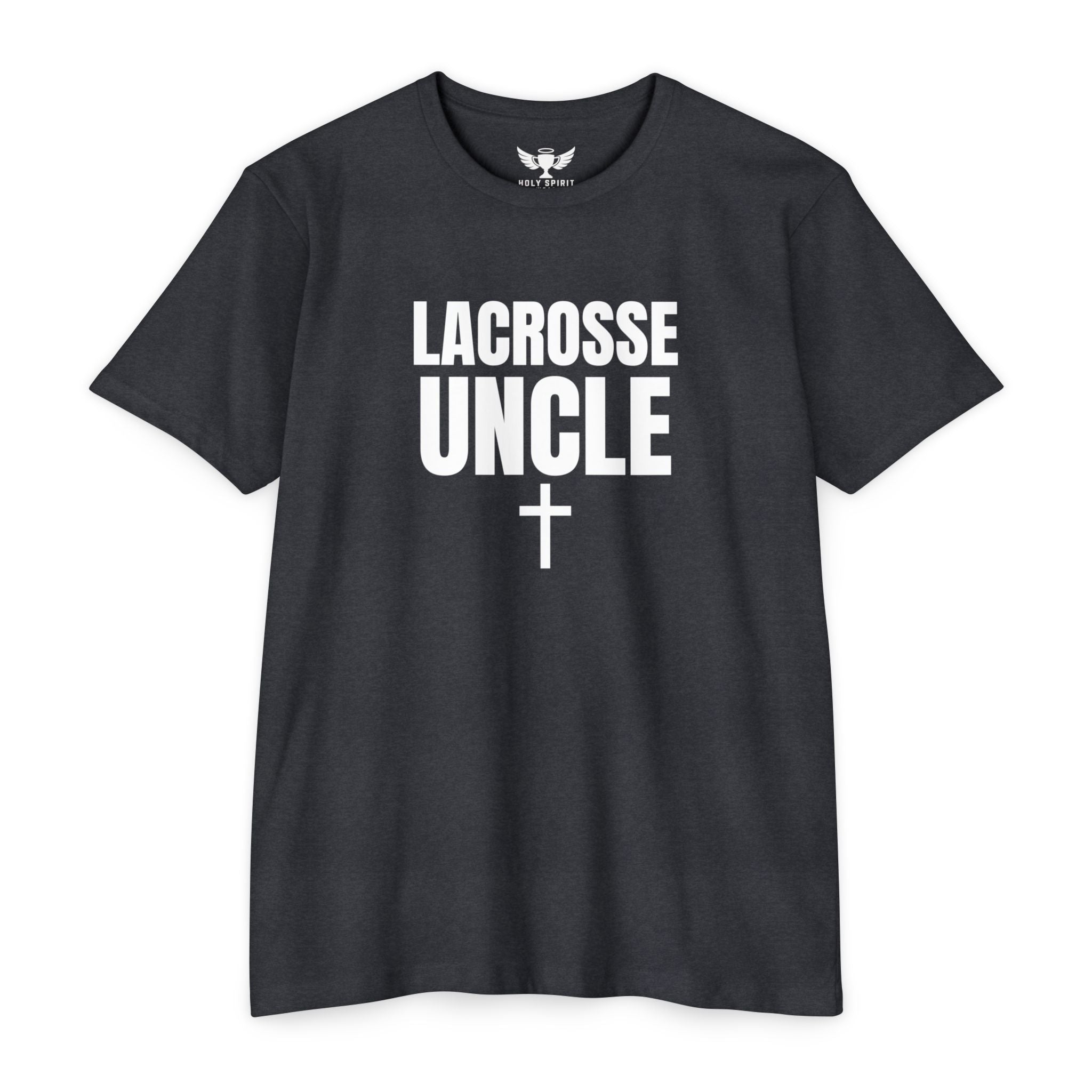 Lacrosse Uncle T-Shirt — Custom Name & Number Sports Tee