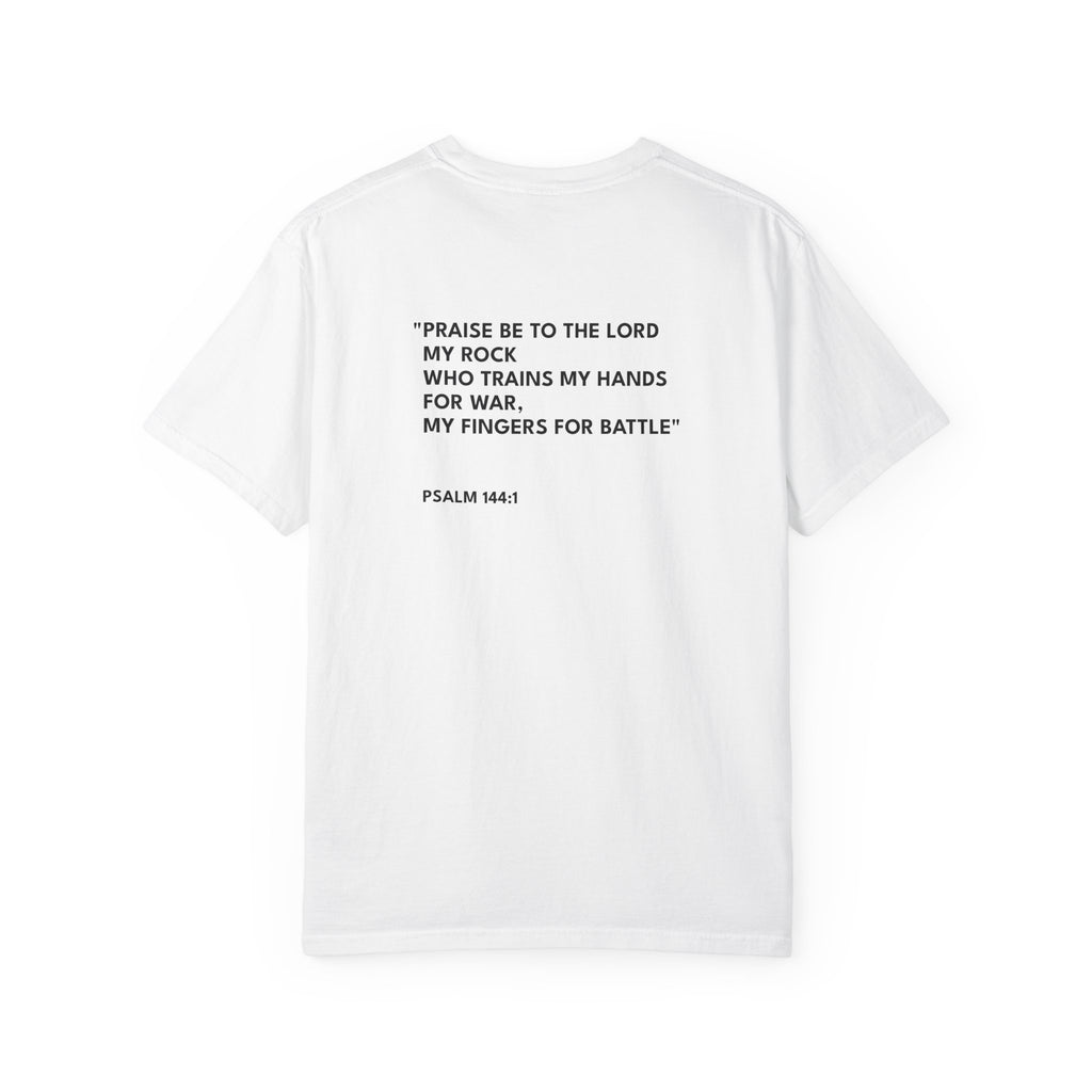 Psalm 144:1 Text Logo - Unisex Casual T-Shirt