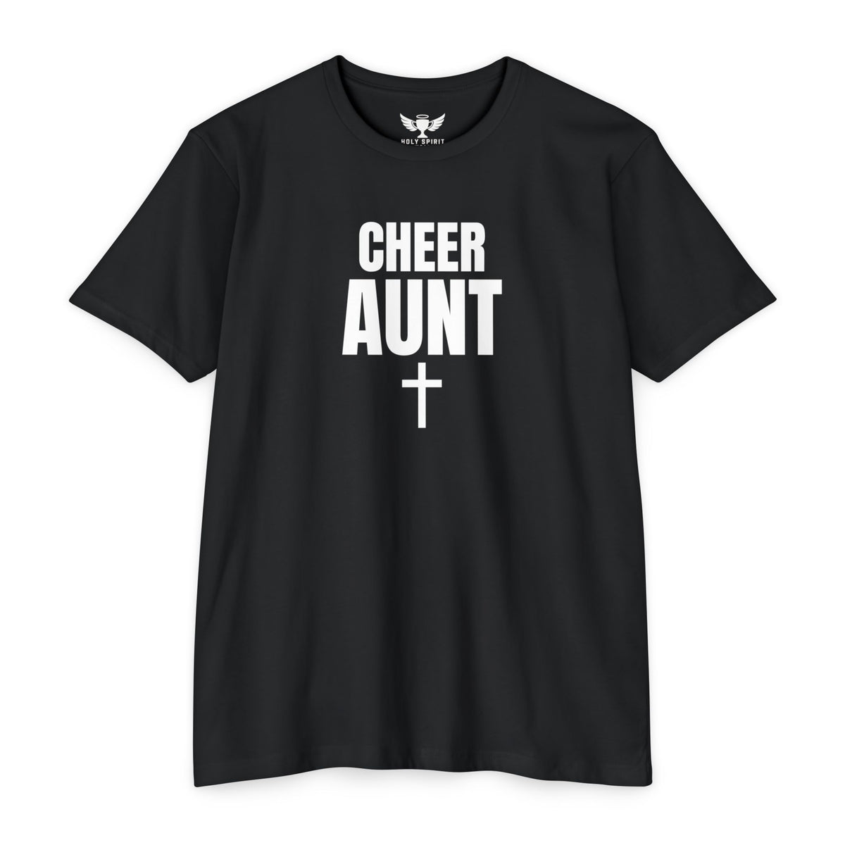 Cheer Aunt T-Shirt — Personalized Back Name & Number
