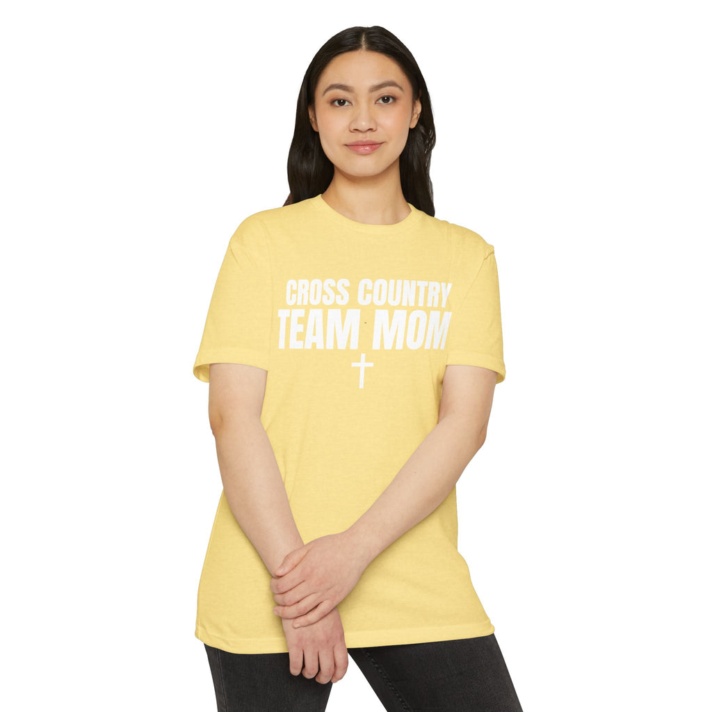 Cross Country Team Mom T-Shirt — Custom Name & Number Sports Tee