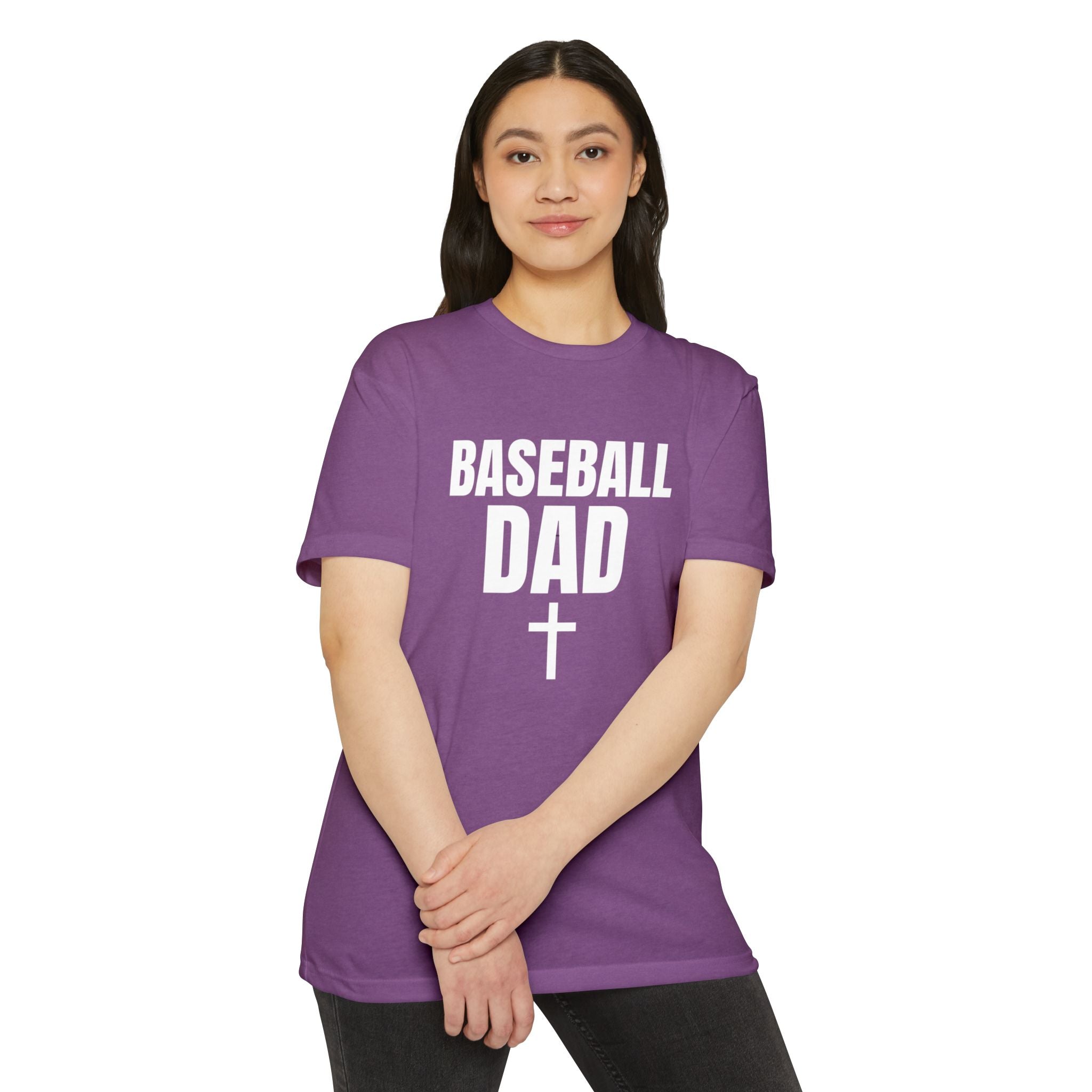 Baseball Dad T-Shirt — Custom Back Name & Number