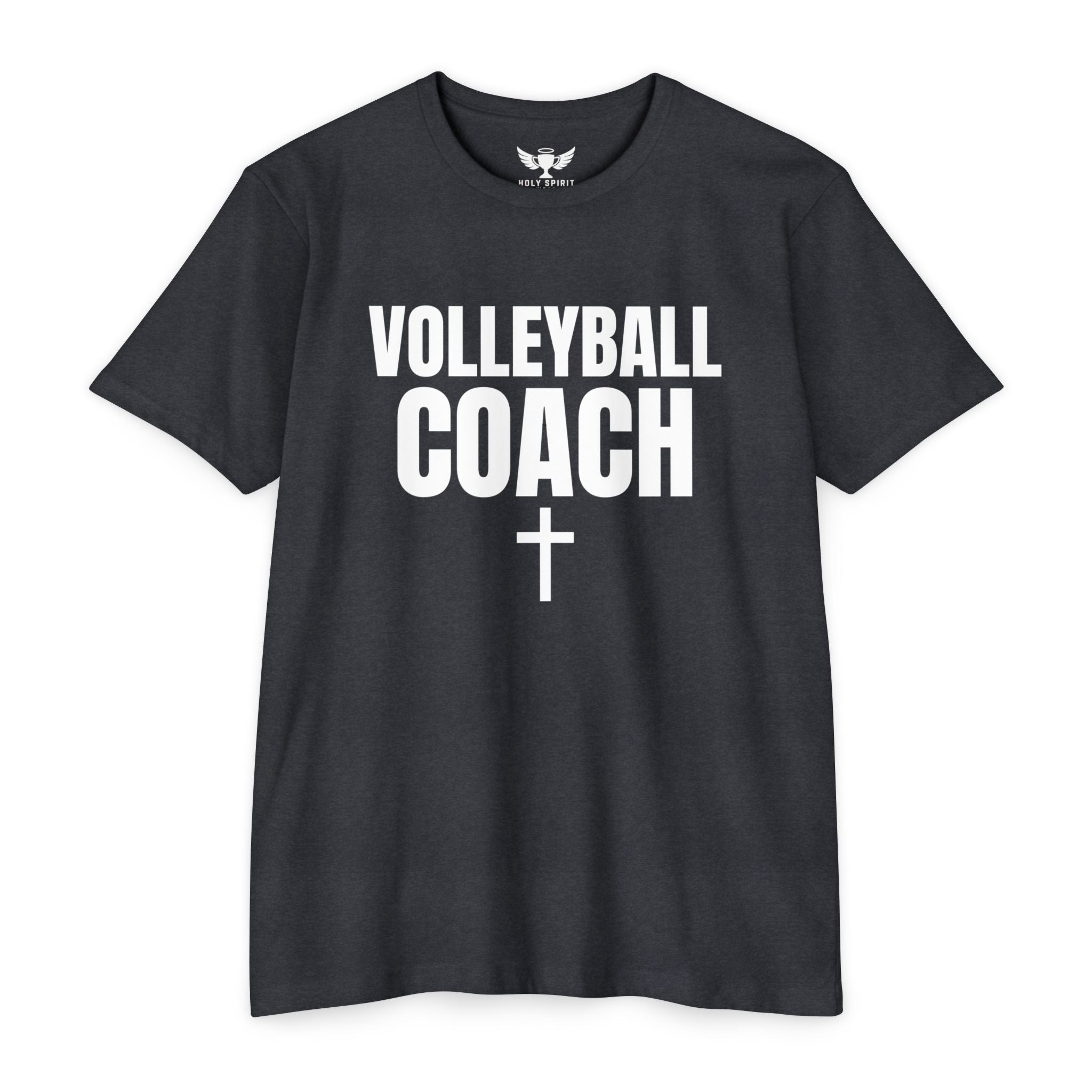 Volleyball Coach T-Shirt — Custom Name & Number Sports Tee