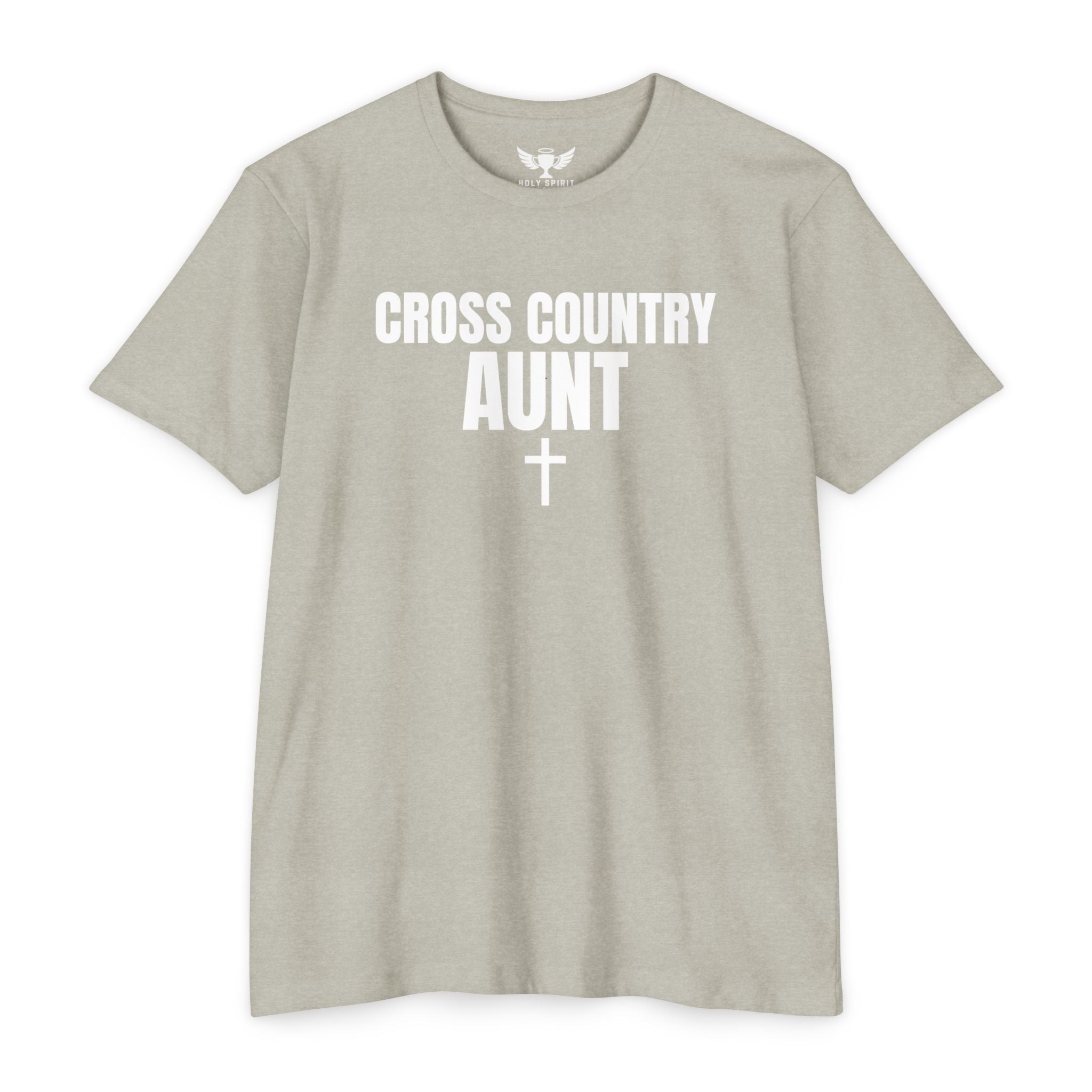 Cross Country Aunt T-Shirt — Custom Name & Number Sports Tee