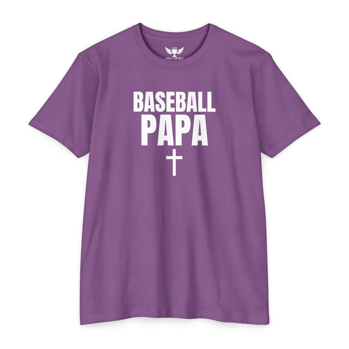 Baseball Papa T-Shirt — Custom Back Name & Number