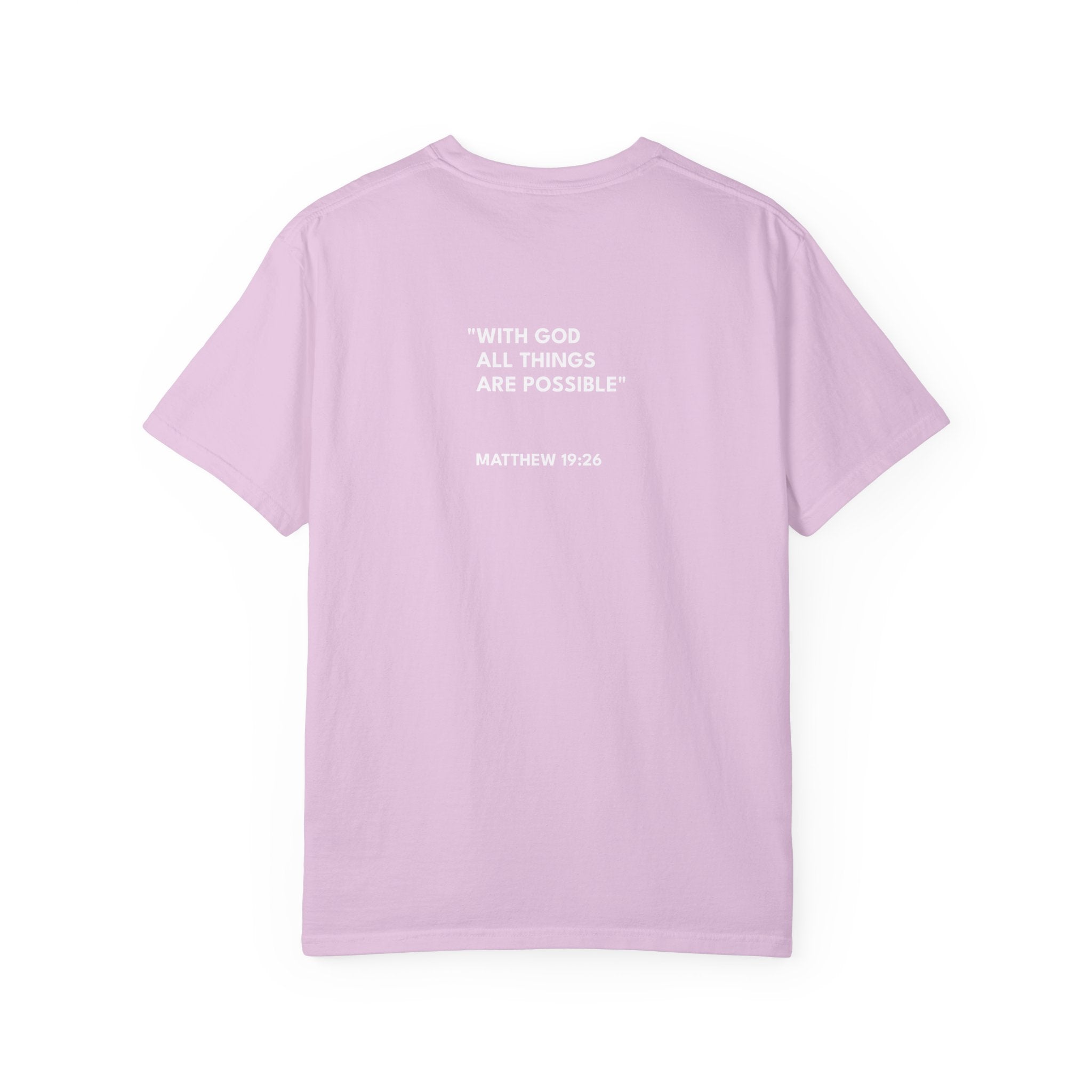 Matthew 19:26 Unisex Logo Casual T-Shirt
