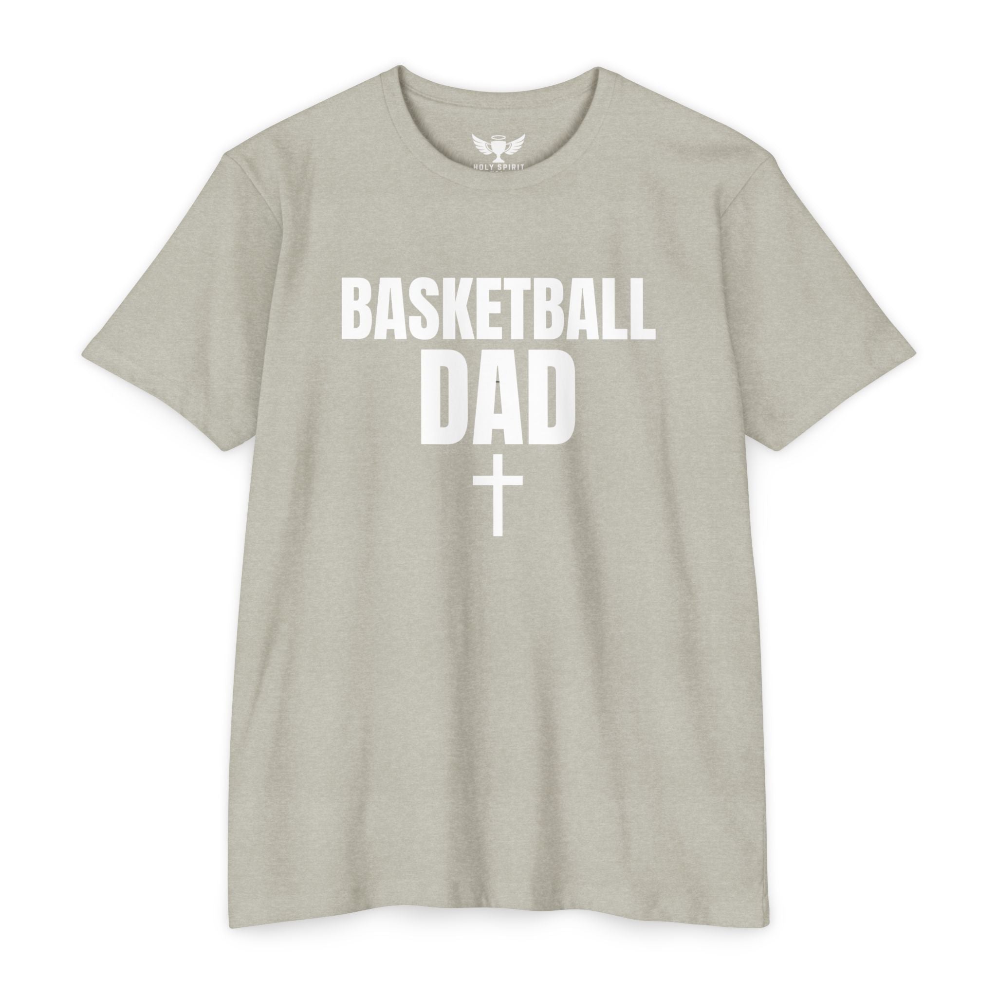 Basketball Dad T-Shirt with Cross — Custom Name & Number