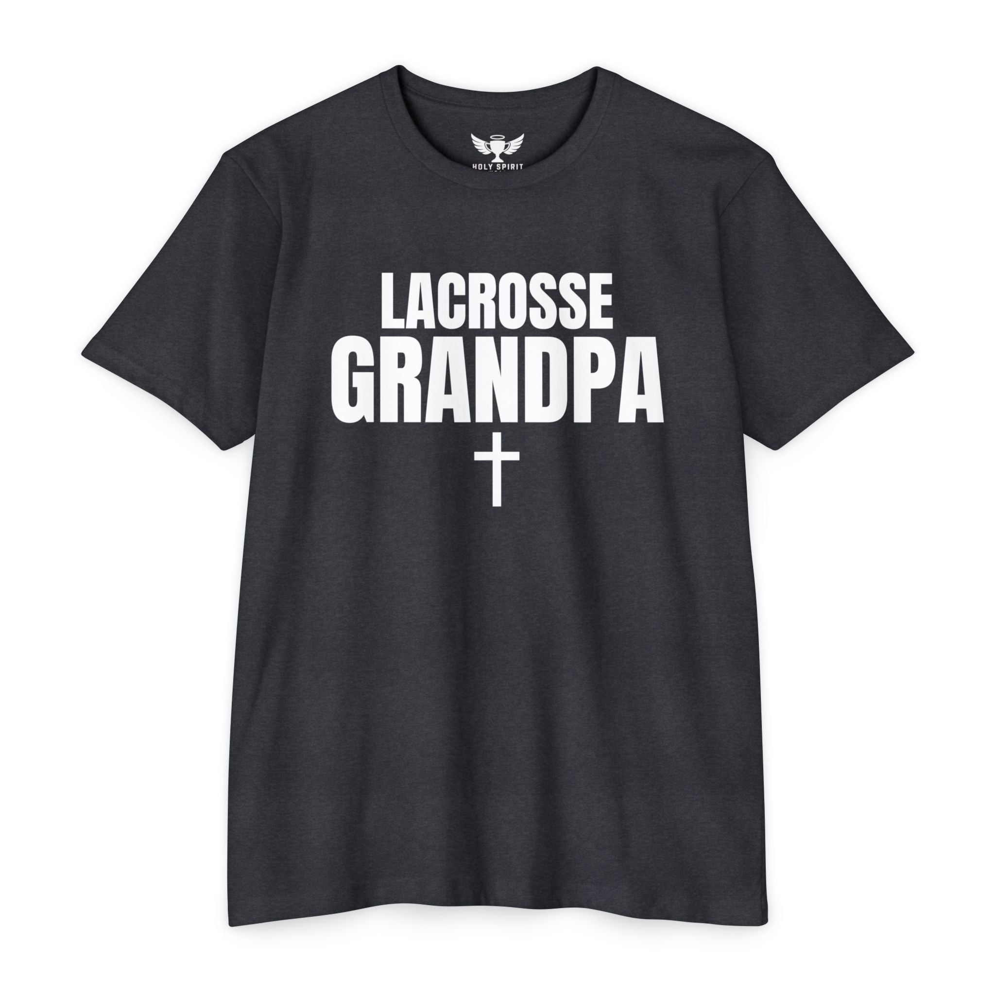 Lacrosse Grandpa T-Shirt — Custom Name & Number Sports Tee