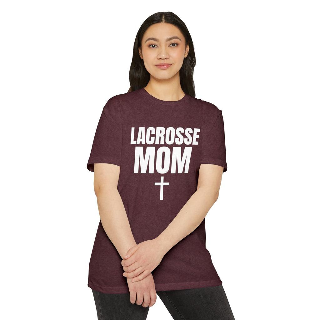 Lacrosse Mom T-Shirt - Custom Name & Number Sports Tee