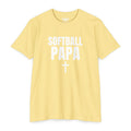 Softball Papa T-Shirt — Custom Name & Number
