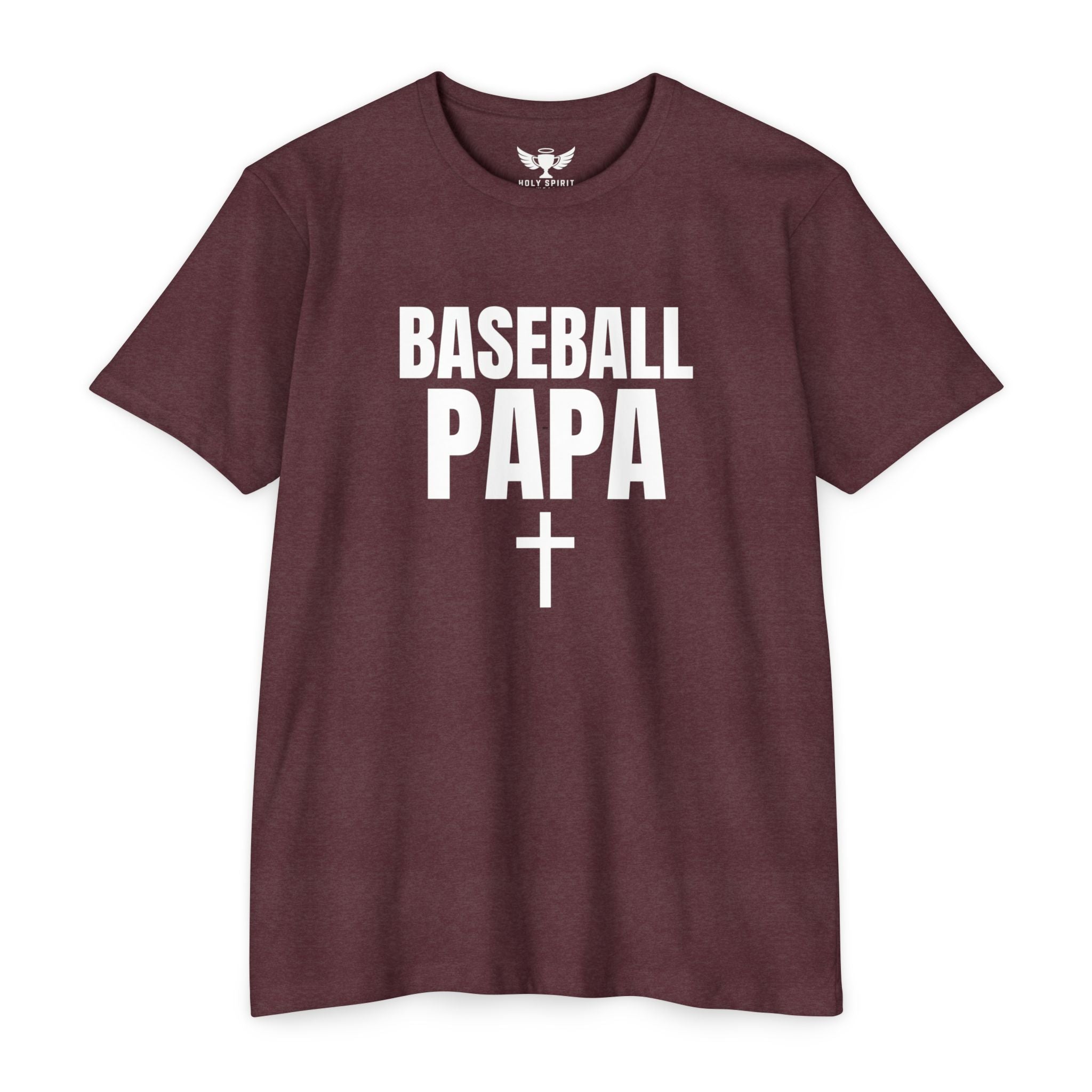 Baseball Papa T-Shirt — Custom Back Name & Number