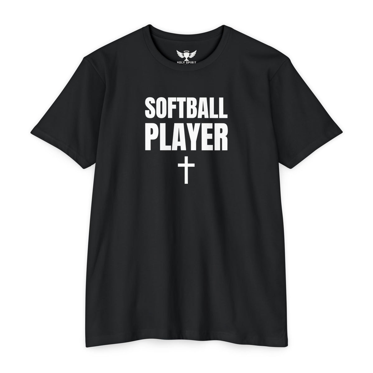 Softball Player T-Shirt — Custom Back Name & Number