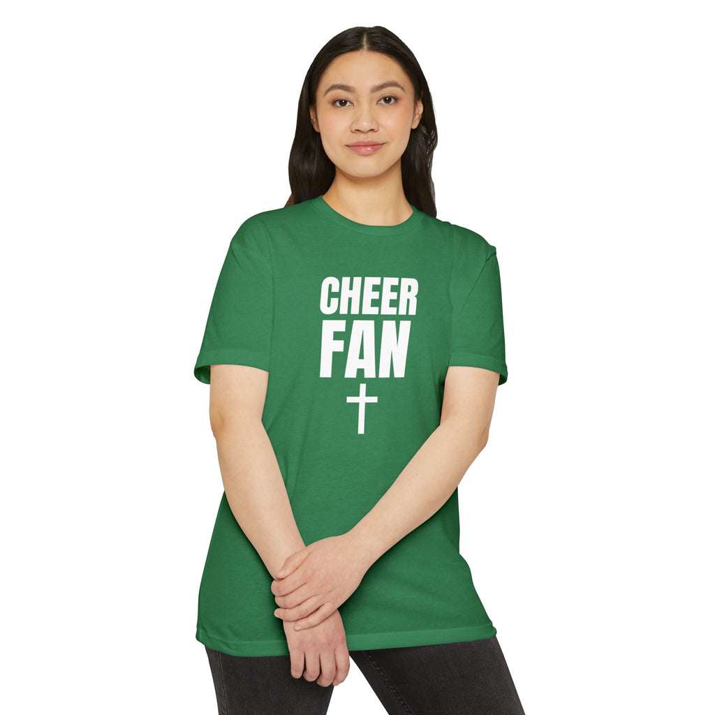 Cheer Fan T-Shirt — Personalized Back Name & Number