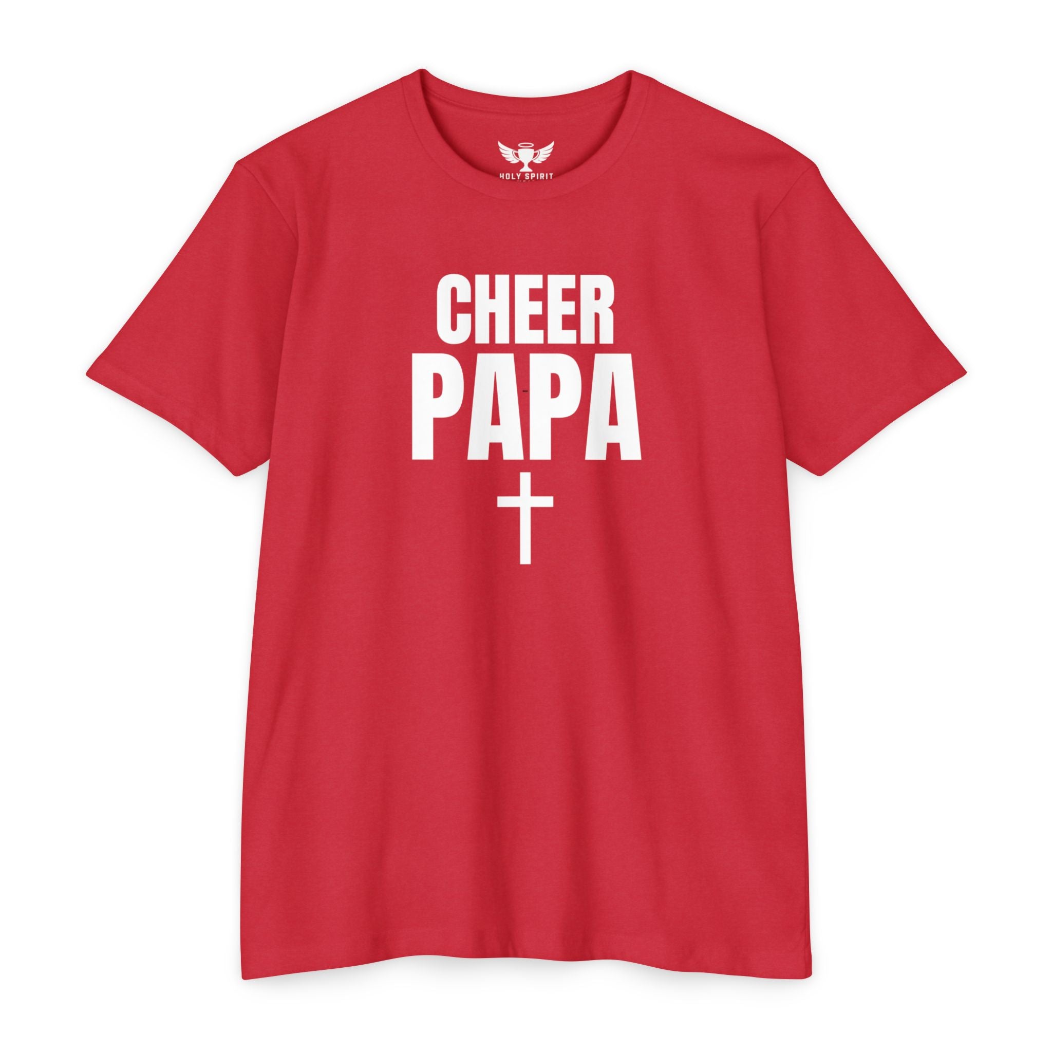 Cheer Papa T-Shirt — Personalized Back Name & Number