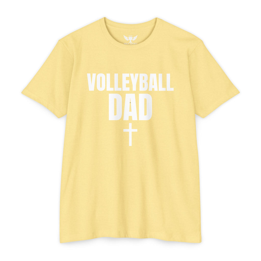 Volleyball Dad T-Shirt — Custom Name & Number Sports Tee