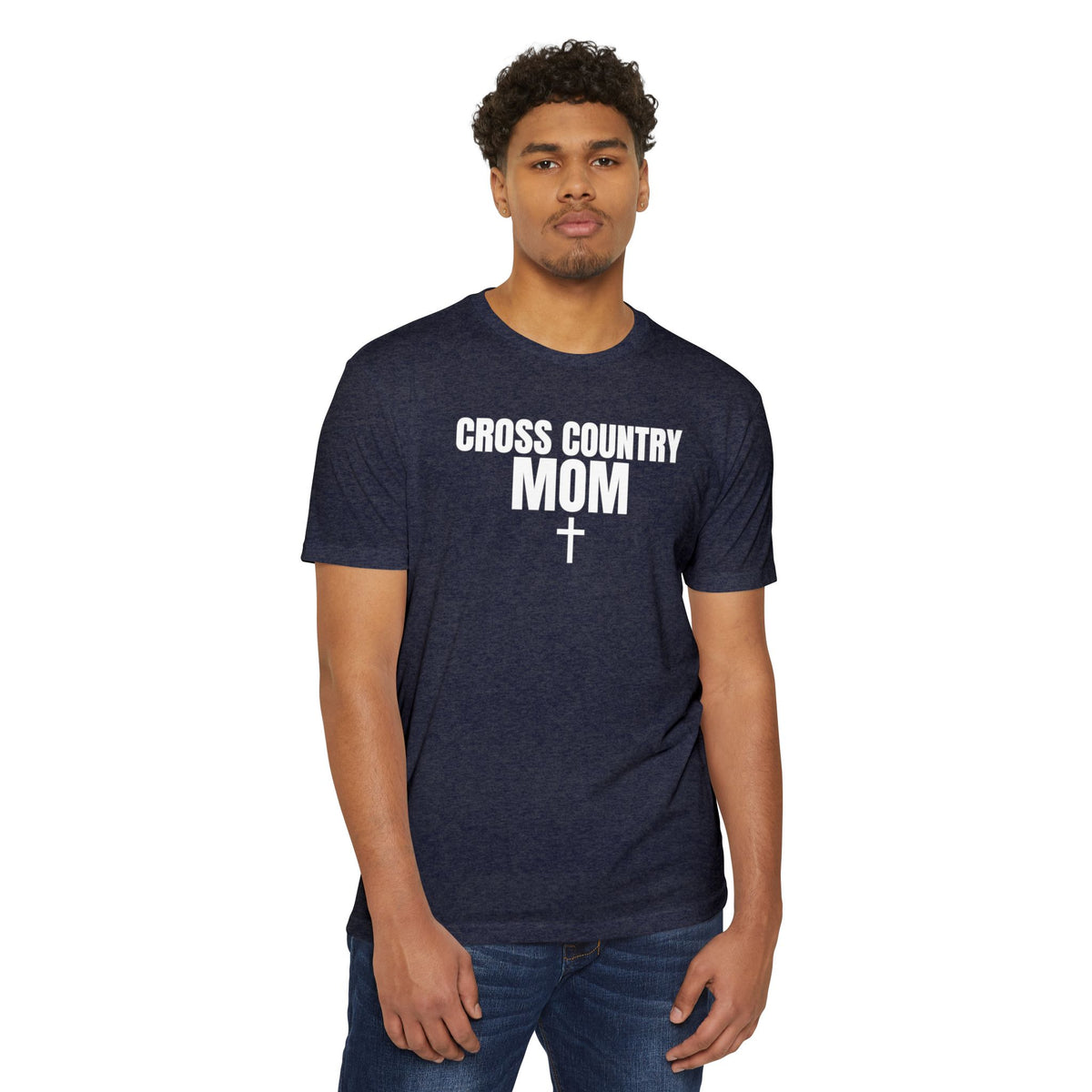 Cross Country Mom T-Shirt — Custom Name & Number Sports Tee