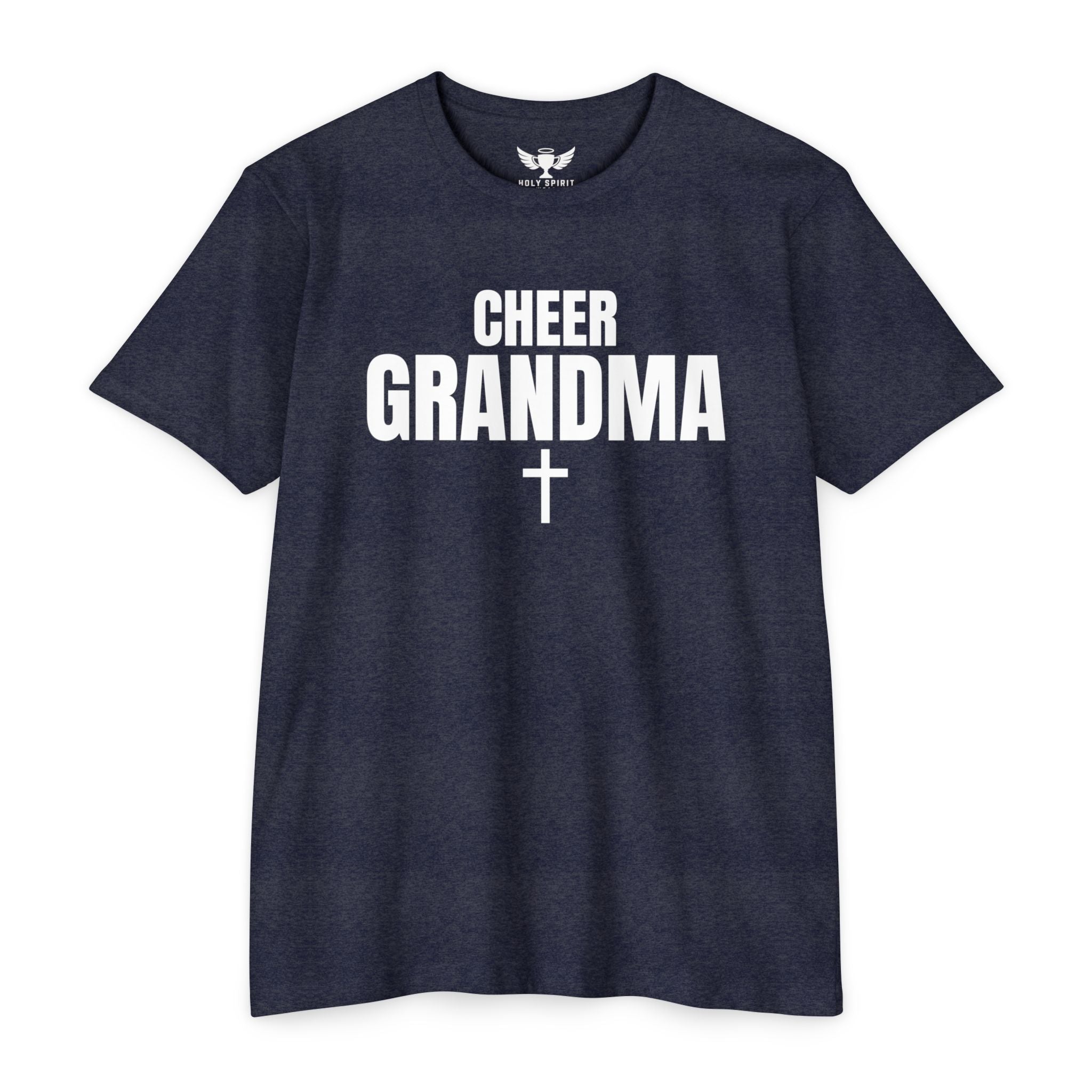 Cheer Grandma Jersey T‑Shirt — Custom Name & Number Family Spirit Tee