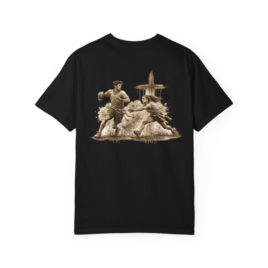 All Glory To God - Flag Football Tee — Faith-Based Athletic T-Shirt