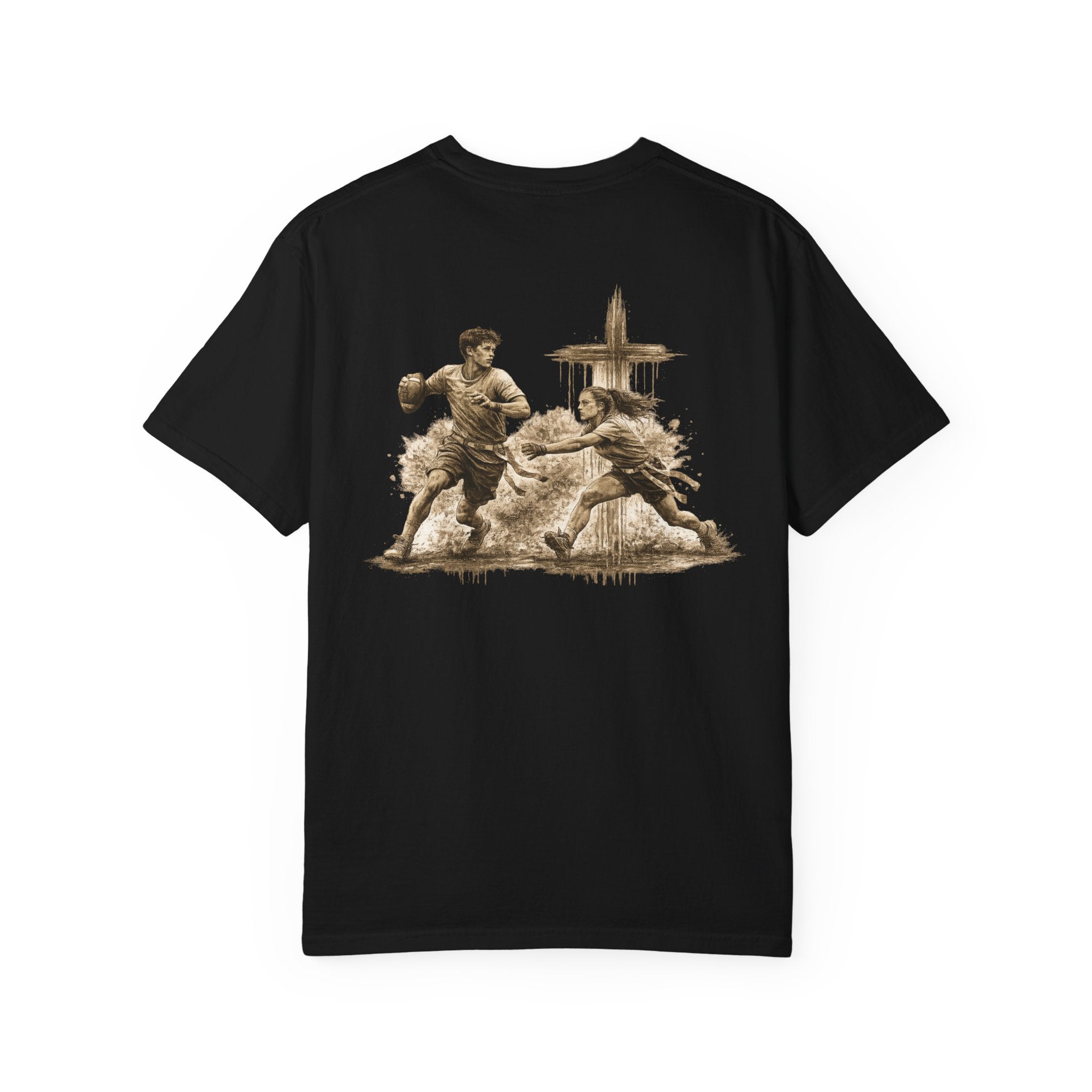 All Glory To God - Flag Football Tee — Faith-Based Athletic T-Shirt