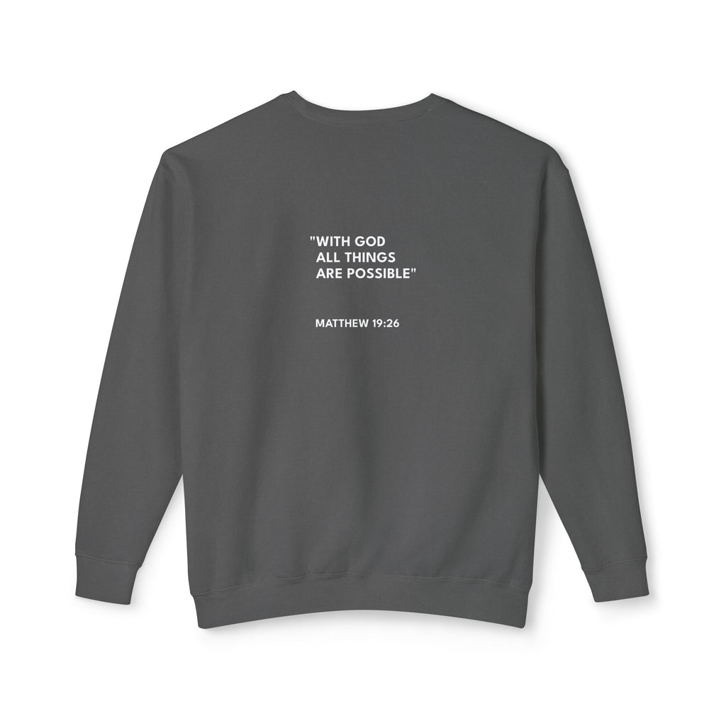 Matthew 19:26 Logo Crewneck Sweatshirt