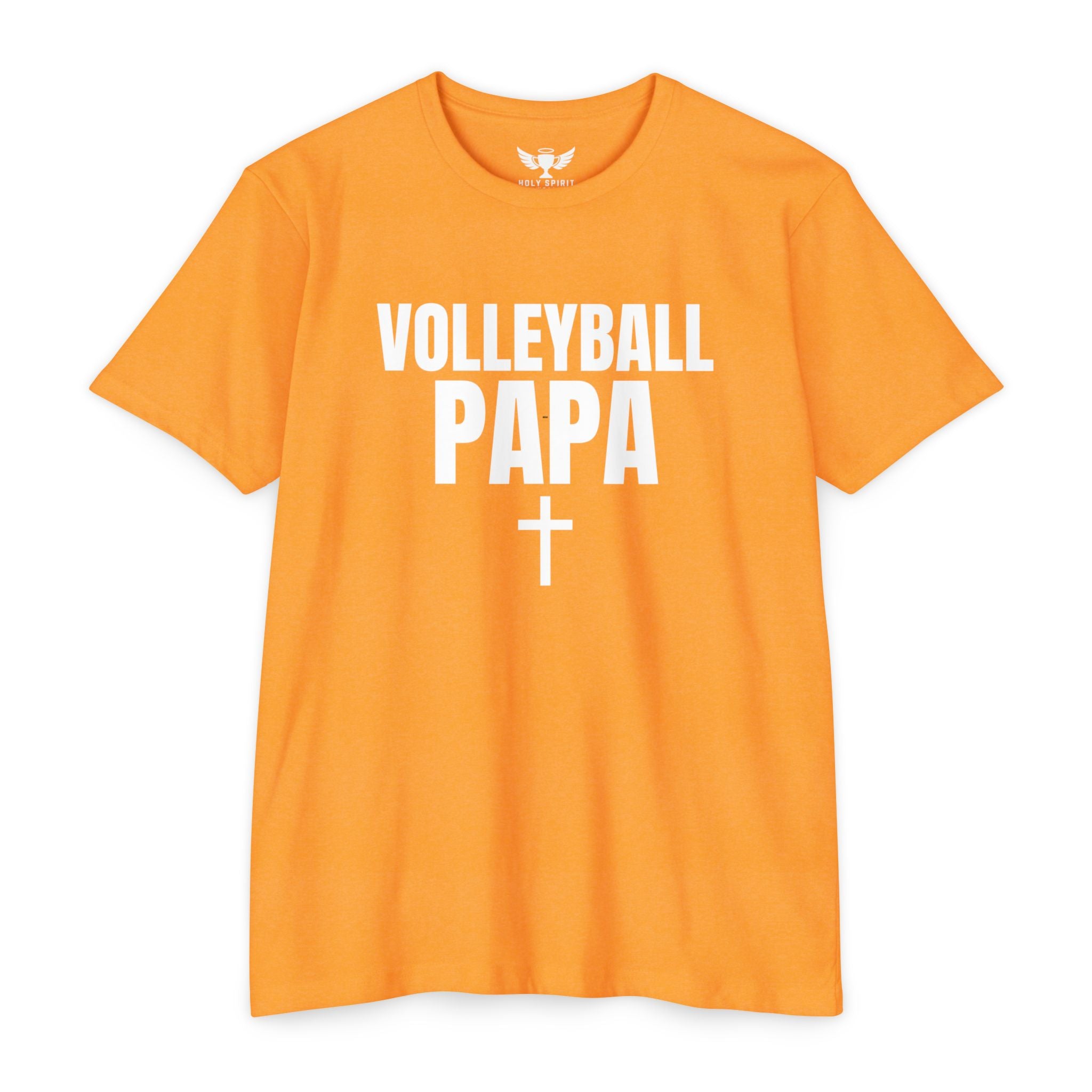 Volleyball Papa T-Shirt — Custom Back Name & Number