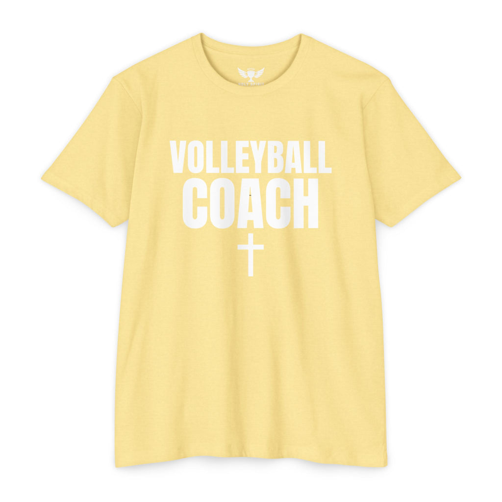 Volleyball Coach T-Shirt — Custom Name & Number Sports Tee