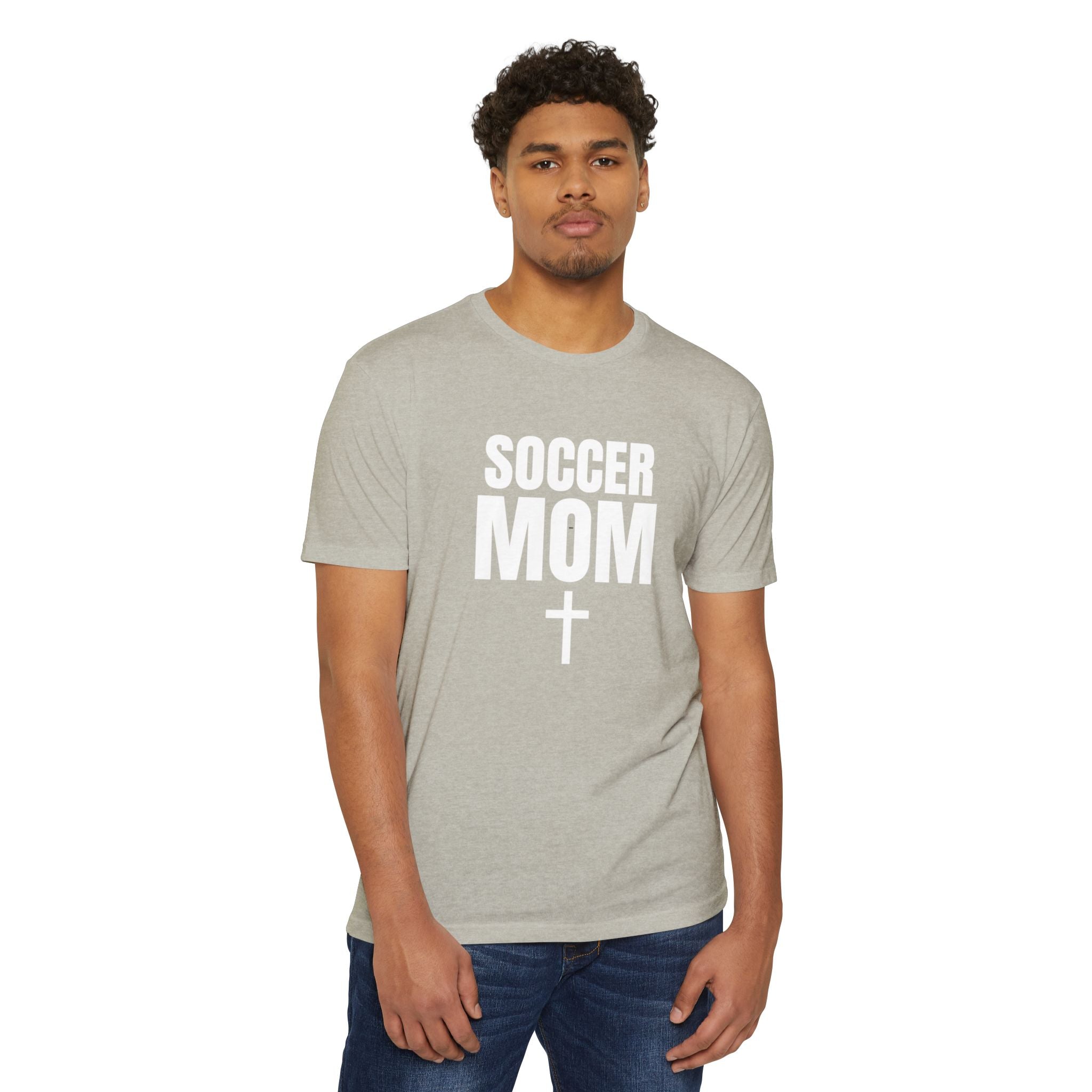Soccer Mom T-Shirt — Custom Name & Number Sports Tee