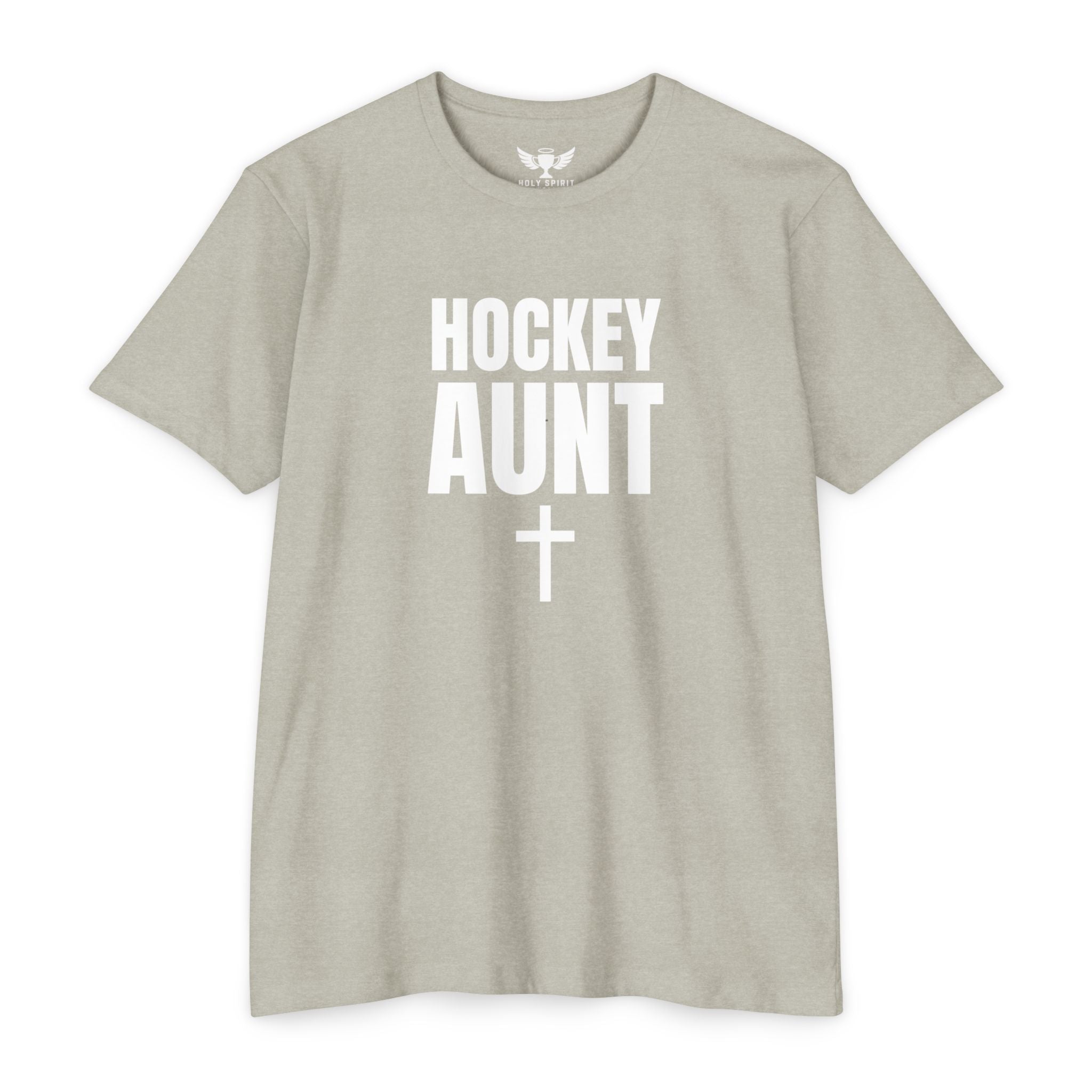 Hockey Aunt T-Shirt — Personalized Back Number Jersey with Cross
