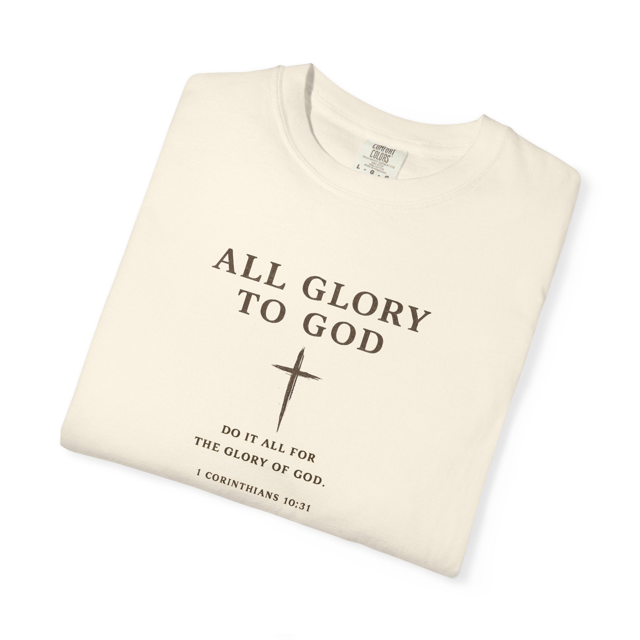 All Glory To God - Blank Back Tee — Faith-Based Athletic T-Shirt