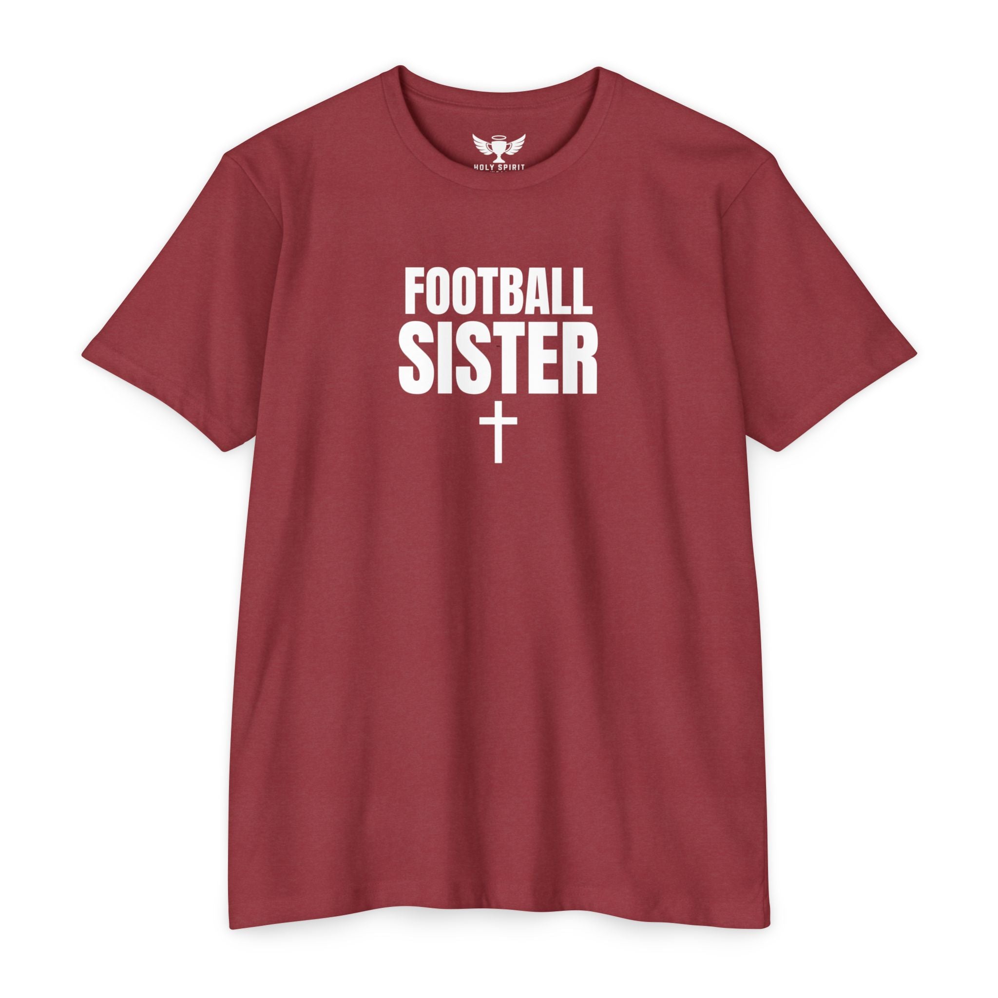 Football Sister T-Shirt — Customizable Back Name & Number